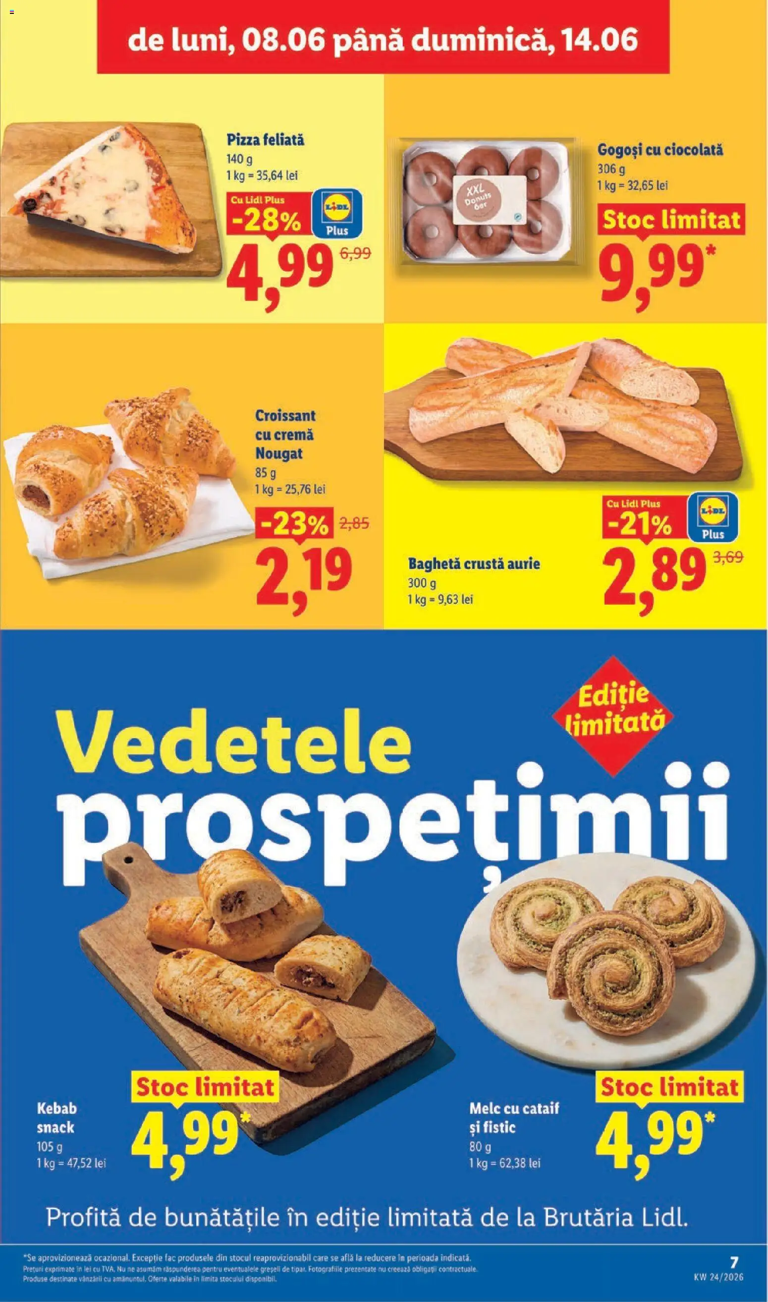 Catalog LIDL 8 - 13 Iunie 2026 | Pagina 7 | Produse: Cremă, Ciocolată, Pizza, Gogoși
