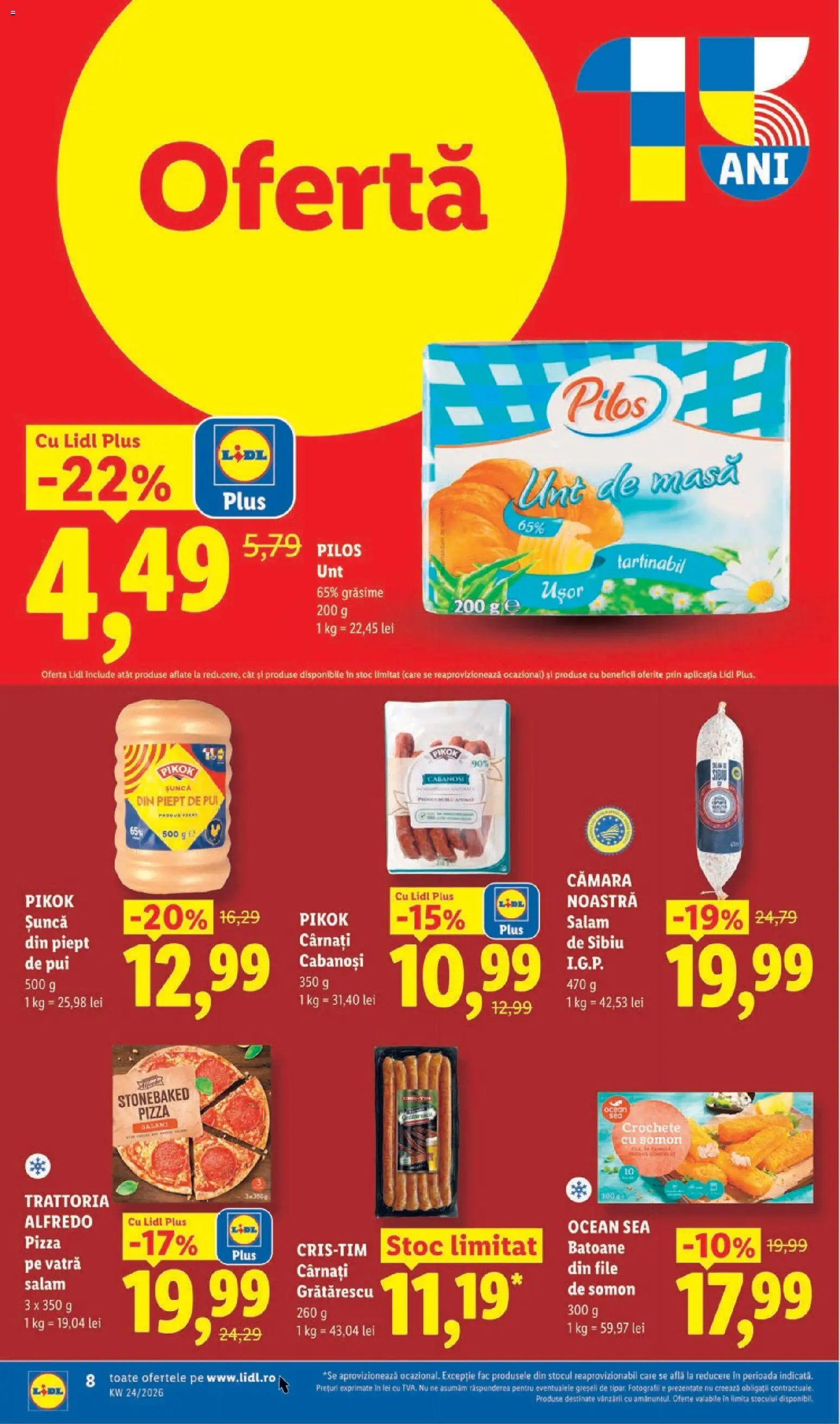 Catalog LIDL 8 - 13 Iunie 2026 | Pagina 8 | Produse: Toplar, Hacıyatmaz Kedi Oyuncağı, Unt, Pizza