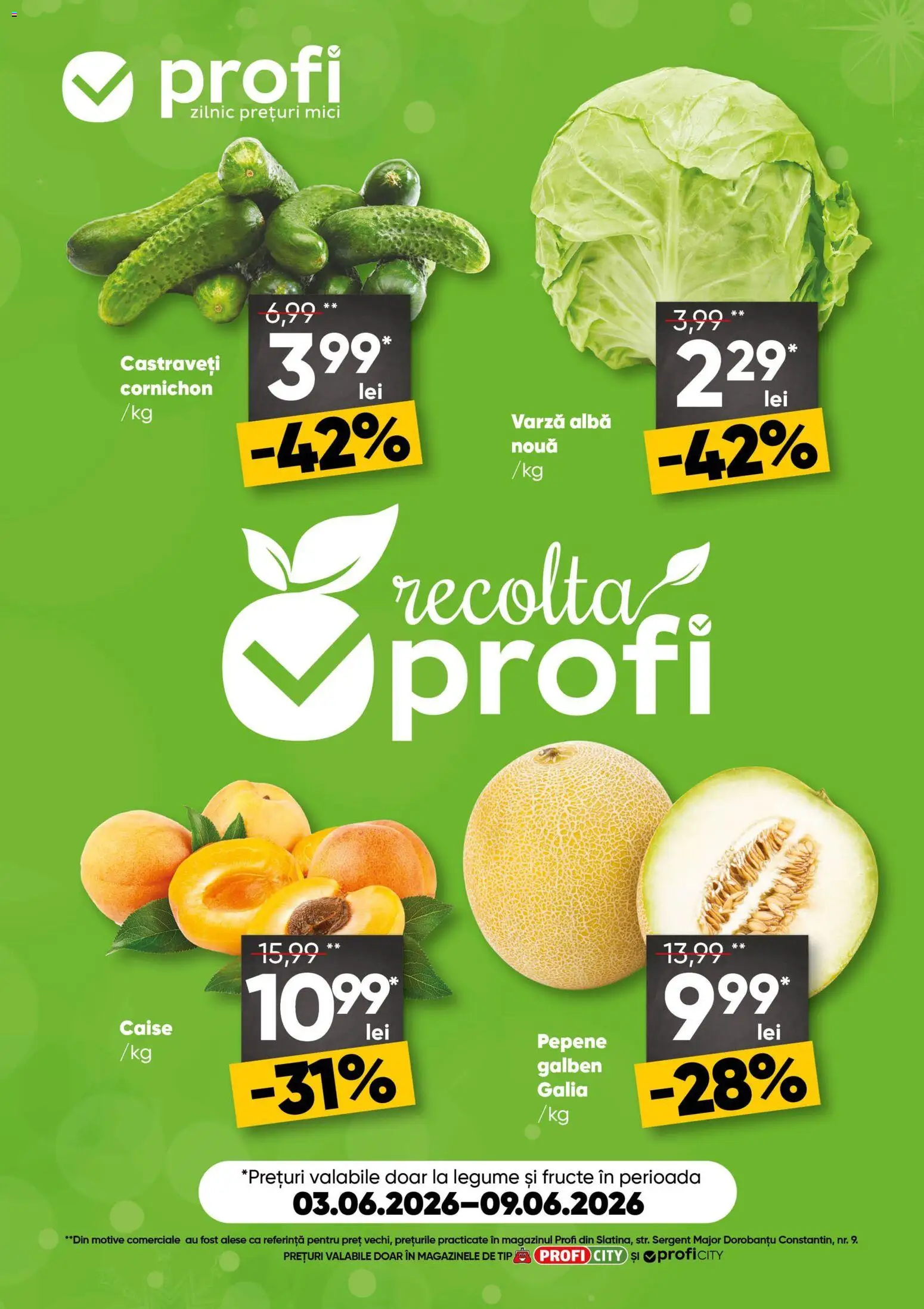 Catalog Profi 3 - 8 Iunie 2026 | Pagina 1 | Produse: Mici, Castraveți, Ahtapot, Legume