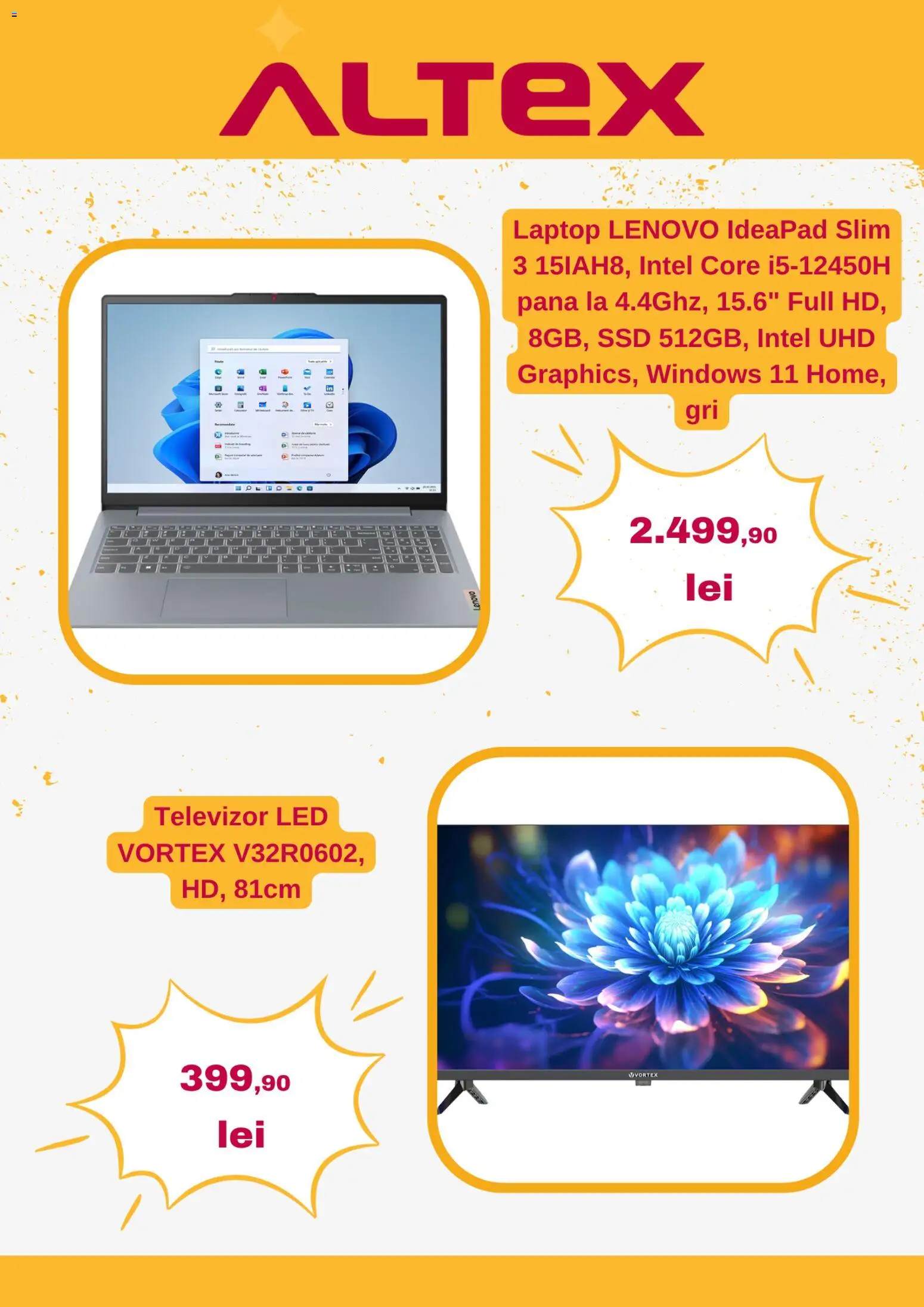 Catalog Altex 4 - 9 Iunie 2026 | Pagina 3 | Produse: Laptop, Vestiyer, Televizor, Babak