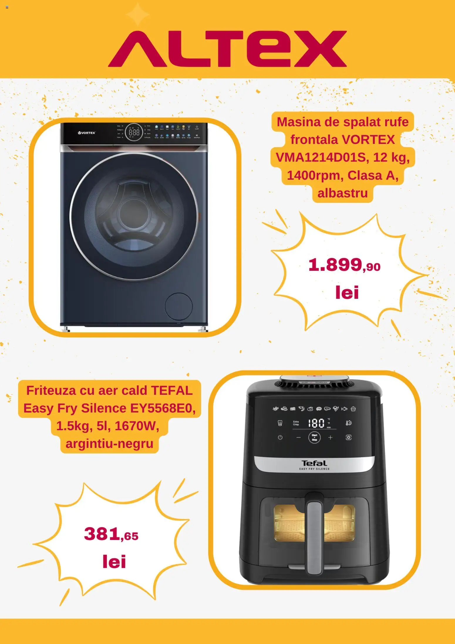 Catalog Altex 4 - 9 Iunie 2026 | Pagina 4 | Produse: Ginseng, Mașină De Spălat, Friteuză