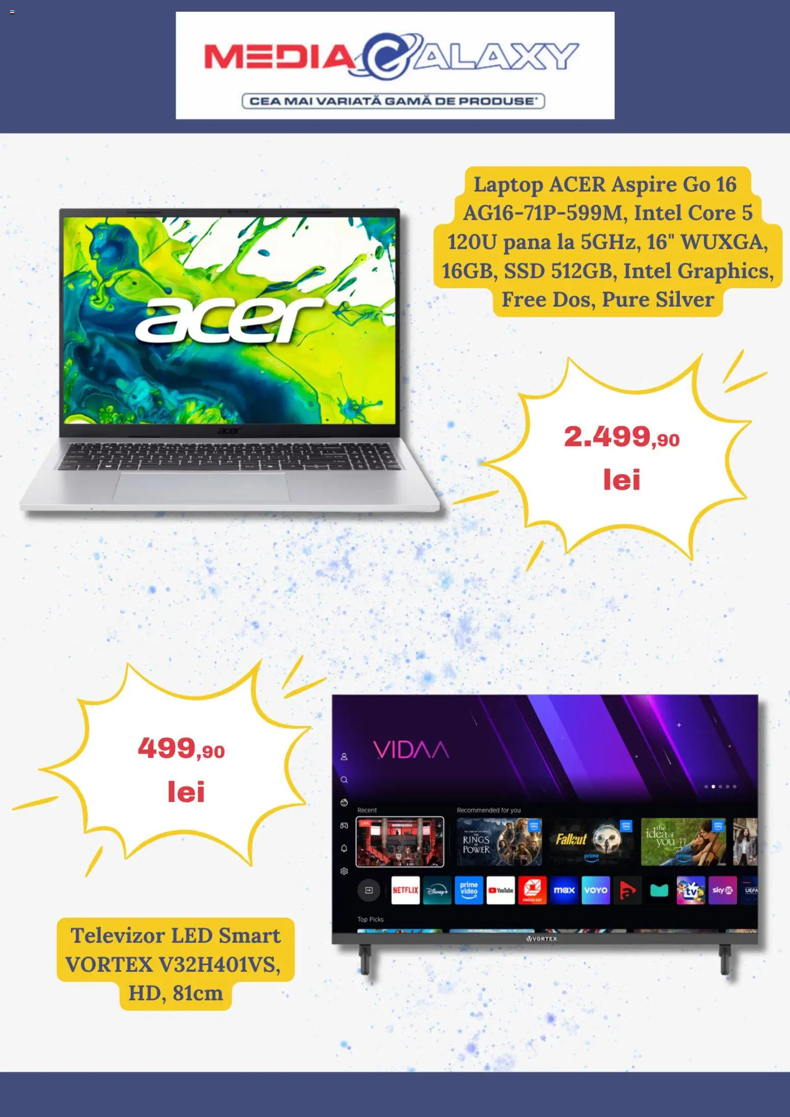Catalog Media Galaxy 4 - 9 Iunie 2026 | Pagina 3 | Produse: Laptop, Televizor, Top, Babak