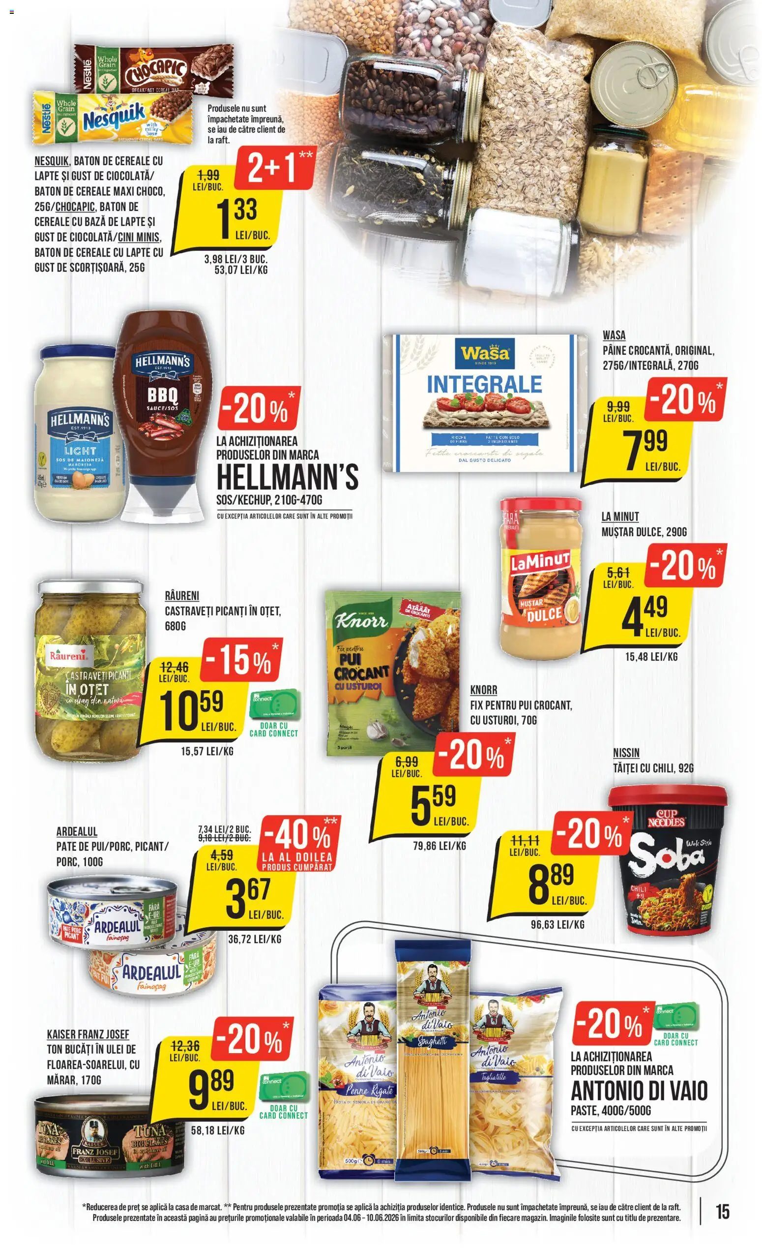 Catalog Mega Image 4 - 9 Iunie 2026 | Pagina 15 | Produse: Lapte, Pâine, Maioneză, Sos