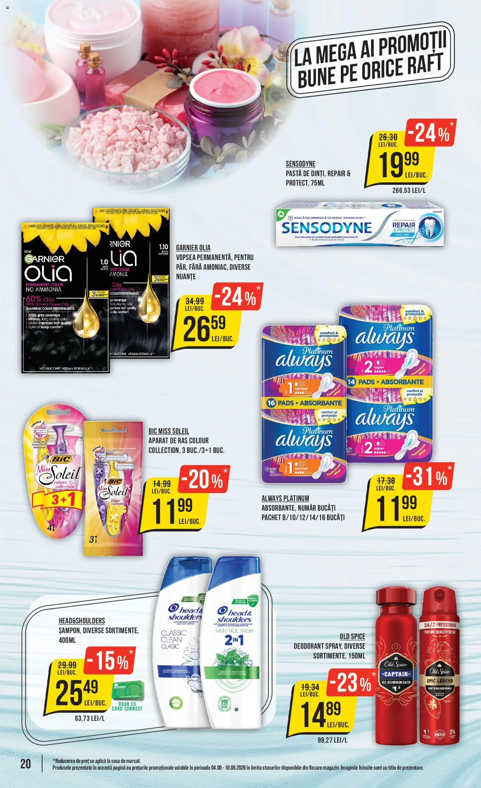 Catalog Mega Image 4 - 9 Iunie 2026 | Pagina 20 | Produse: Kısırlaştırılmış Kedi Maması, Pomelo, Aparat De Ras, Vopsea