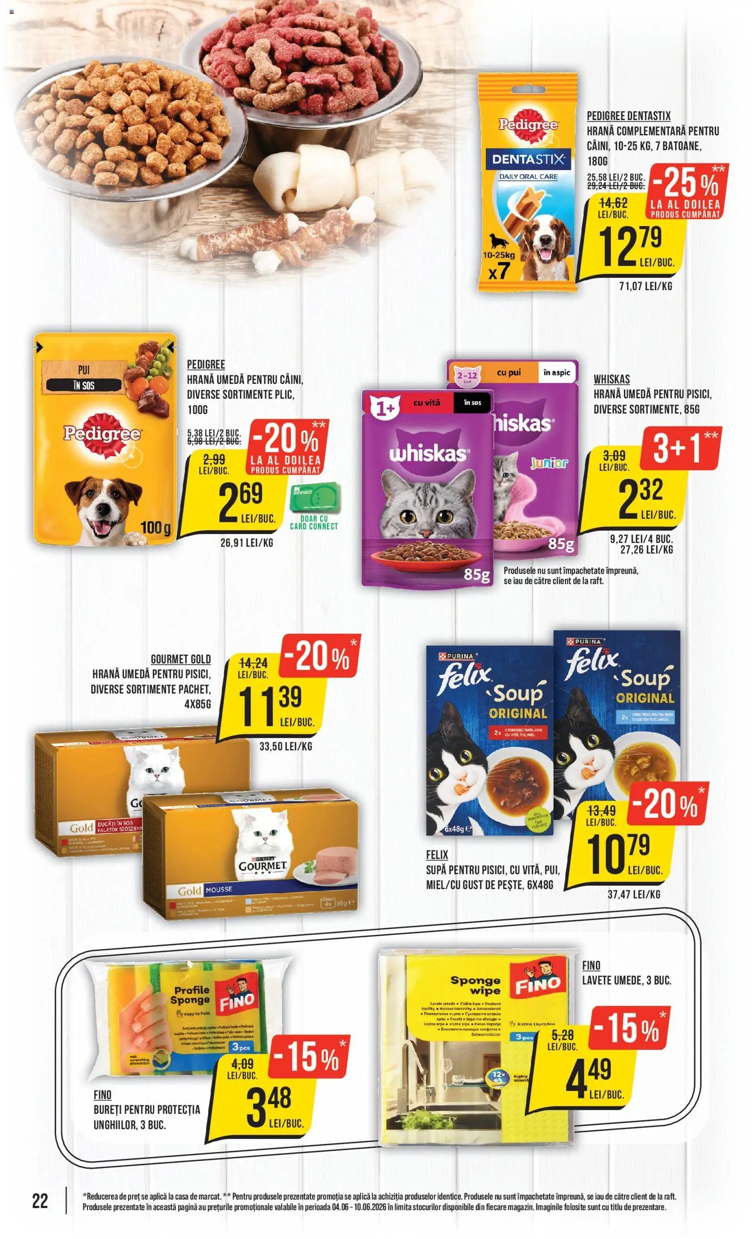 Catalog Mega Image 4 - 9 Iunie 2026 | Pagina 22 | Produse: Hacıyatmaz Kedi Oyuncağı, Lavete, Paste, Sos