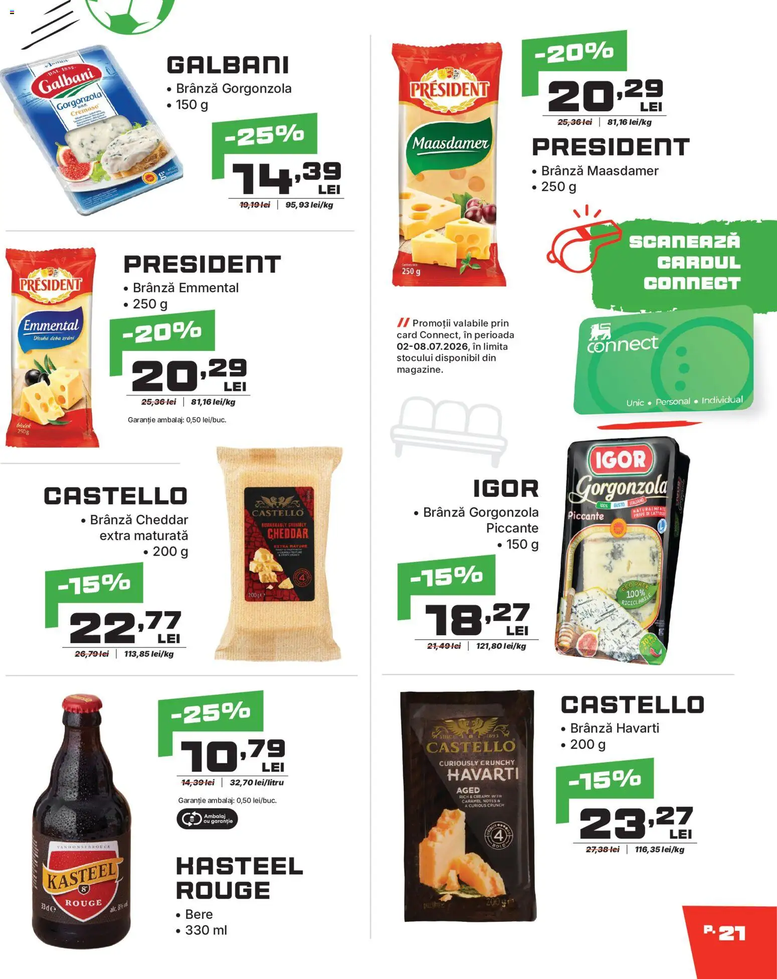 Catalog Mega Image 11 Iunie - 18 Iulie 2026 | Pagina 21 | Produse: Brânză, Gorgonzola, Bere