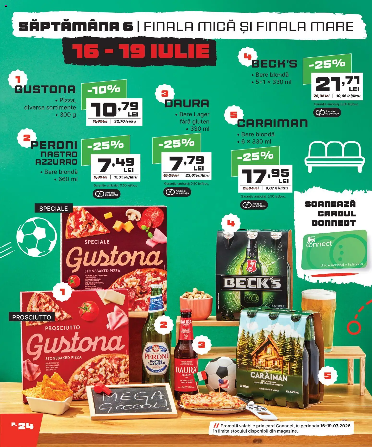 Catalog Mega Image 11 Iunie - 18 Iulie 2026 | Pagina 24 | Produse: Pizza, Bere