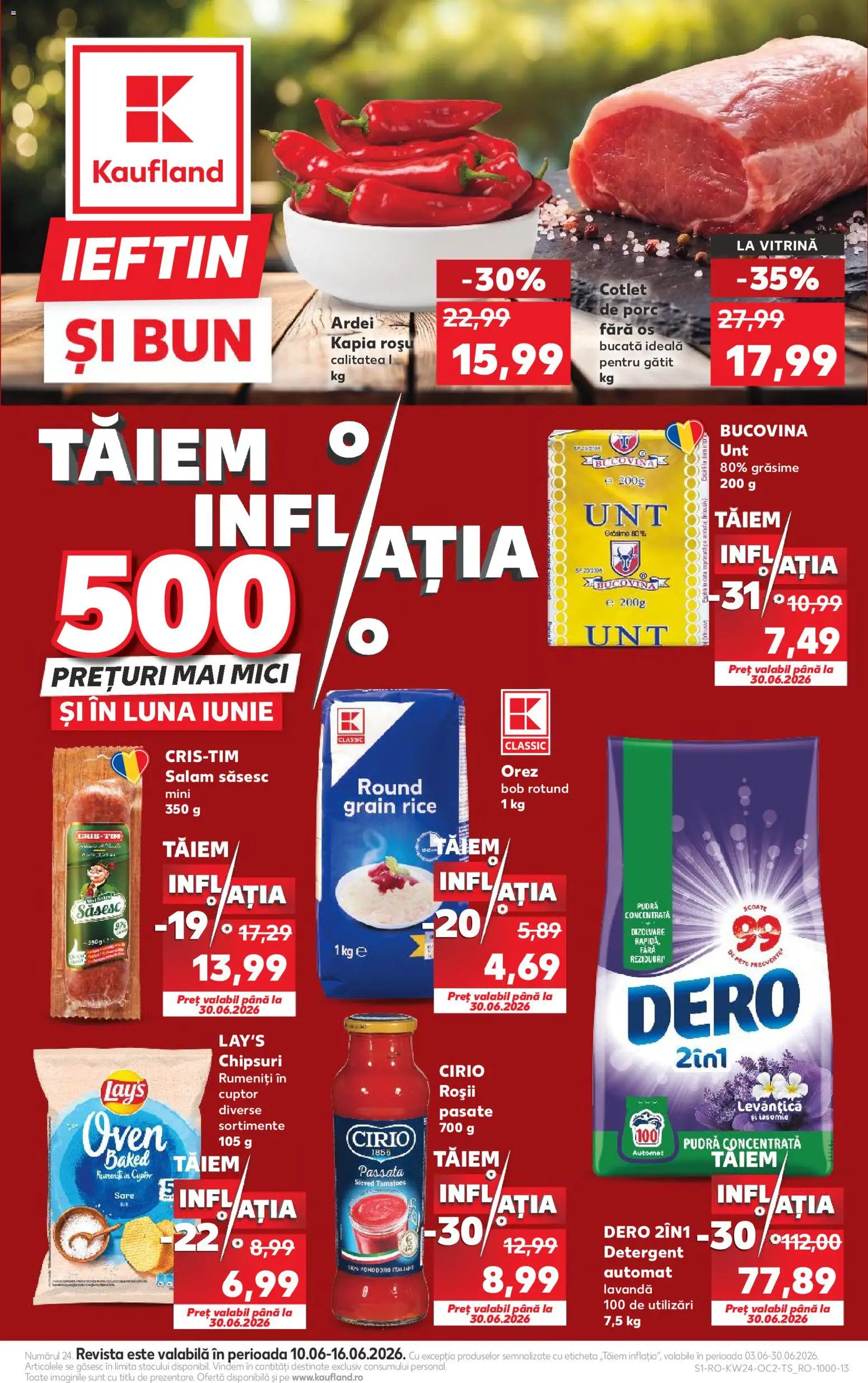 Catalog Kaufland 10 - 15 Iunie 2026 | Pagina 1 | Produse: Cuptor, Lait de coco, Ardei, Orez