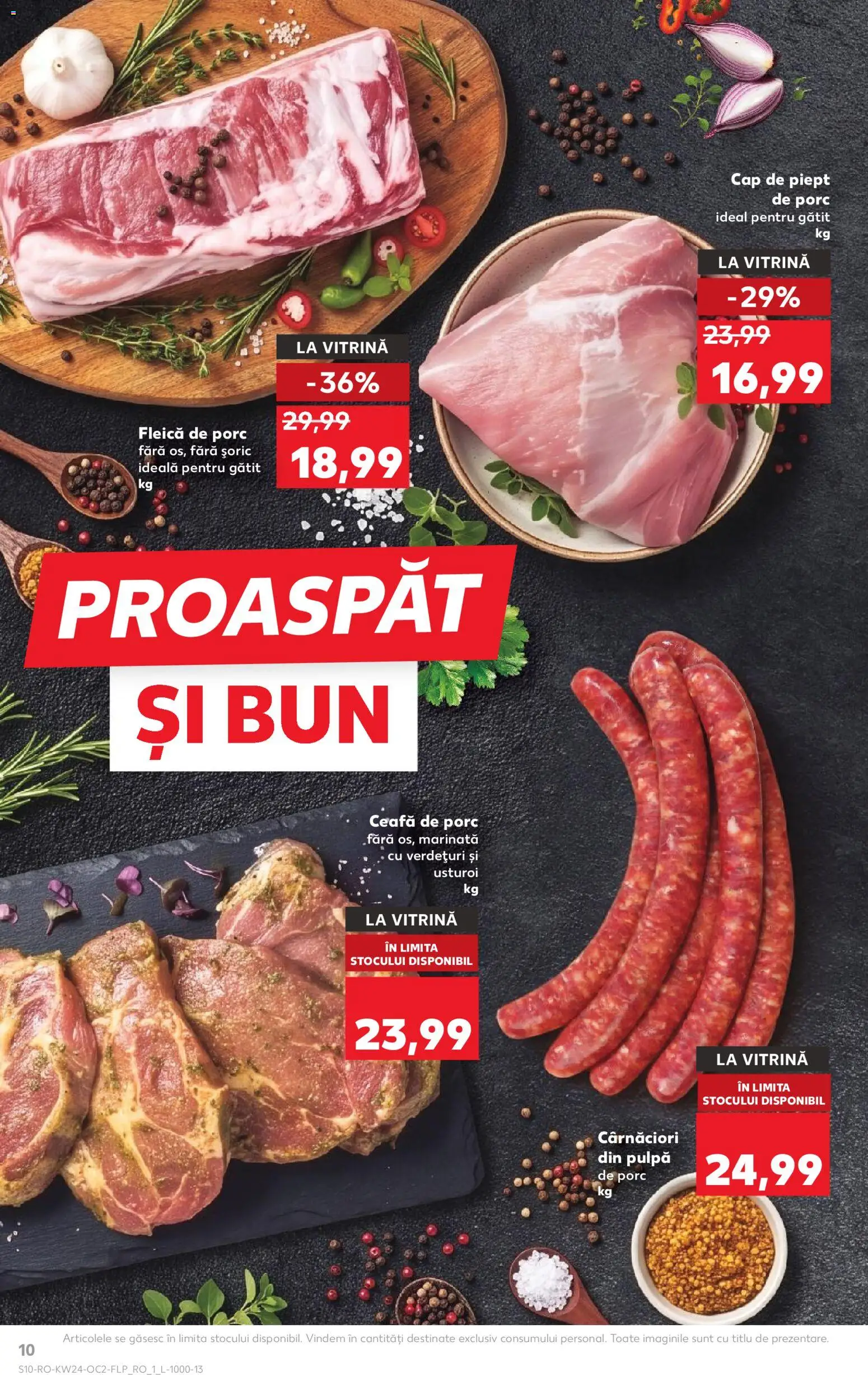 Catalog Kaufland 10 - 15 Iunie 2026 | Pagina 10 | Produse: Keçeli kalem, Vitrină, Fleică, Usturoi