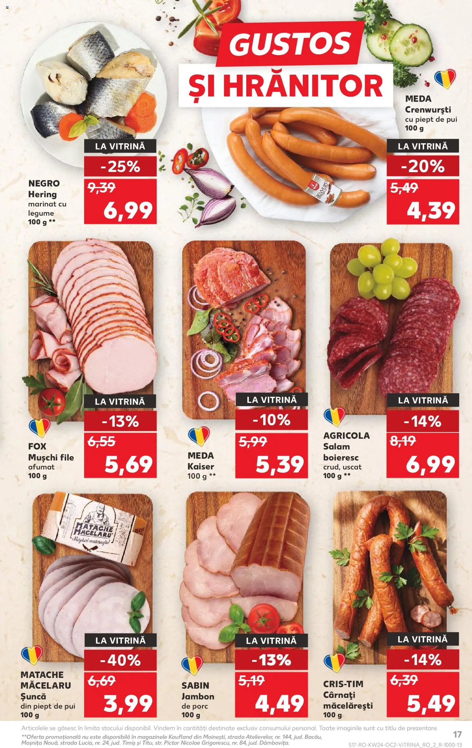 Catalog Kaufland 10 - 15 Iunie 2026 | Pagina 17 | Produse: Hacıyatmaz Kedi Oyuncağı, Salam, Legume, Cârnați