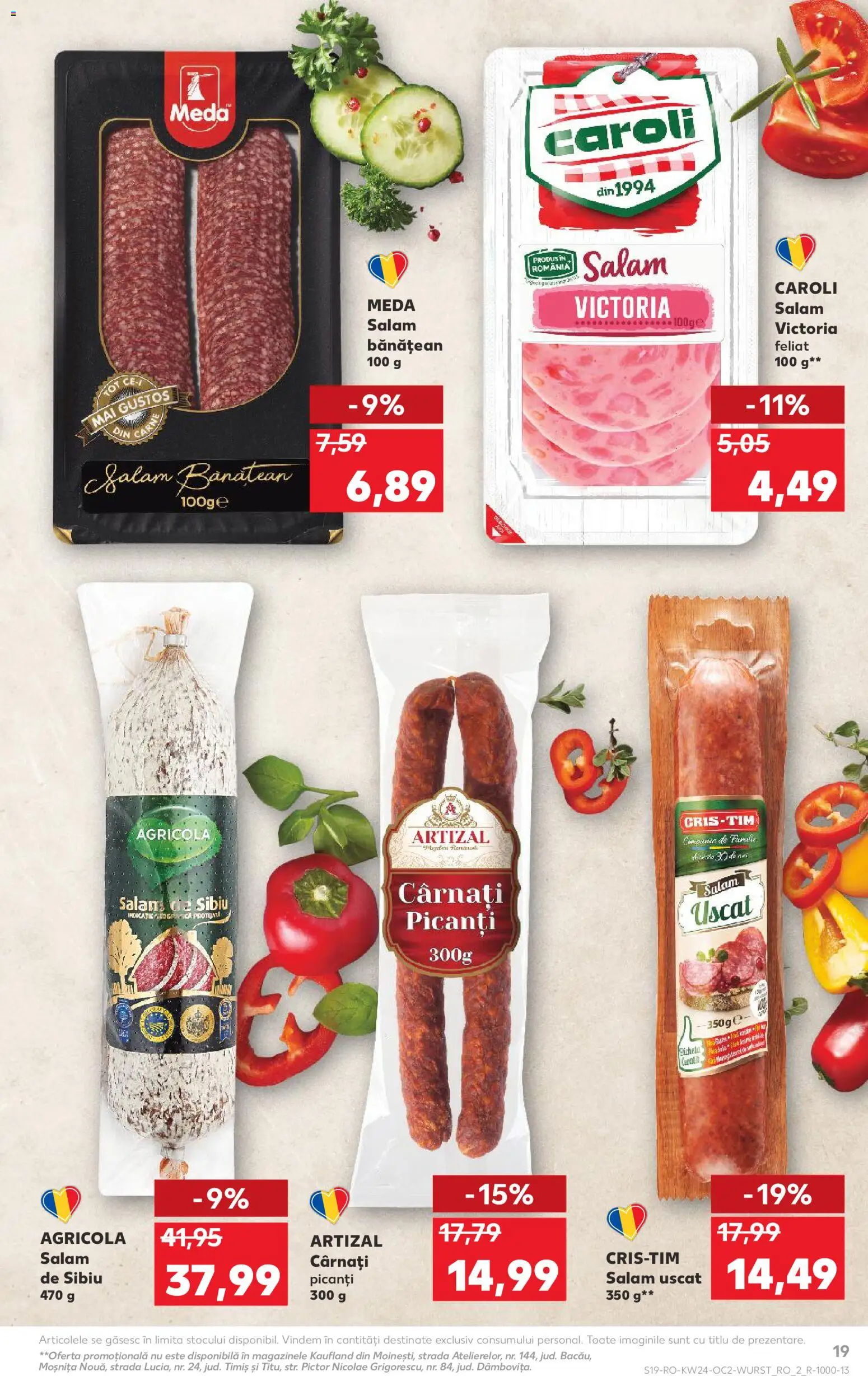Catalog Kaufland 10 - 15 Iunie 2026 | Pagina 19 | Produse: Salam, Cârnați