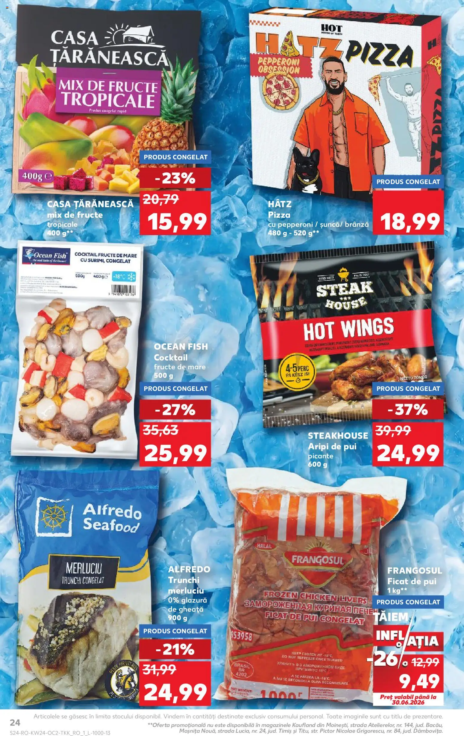 Catalog Kaufland 10 - 15 Iunie 2026 | Pagina 24 | Produse: Hacıyatmaz Kedi Oyuncağı, Brânză, Pizza, Cocktail