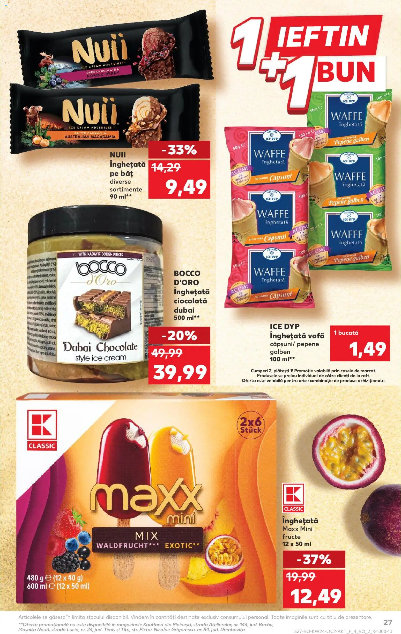 Catalog Kaufland 10 - 15 Iunie 2026 | Pagina 27 | Produse: Ciocolată, Căpșuni, Înghețată, Fructe