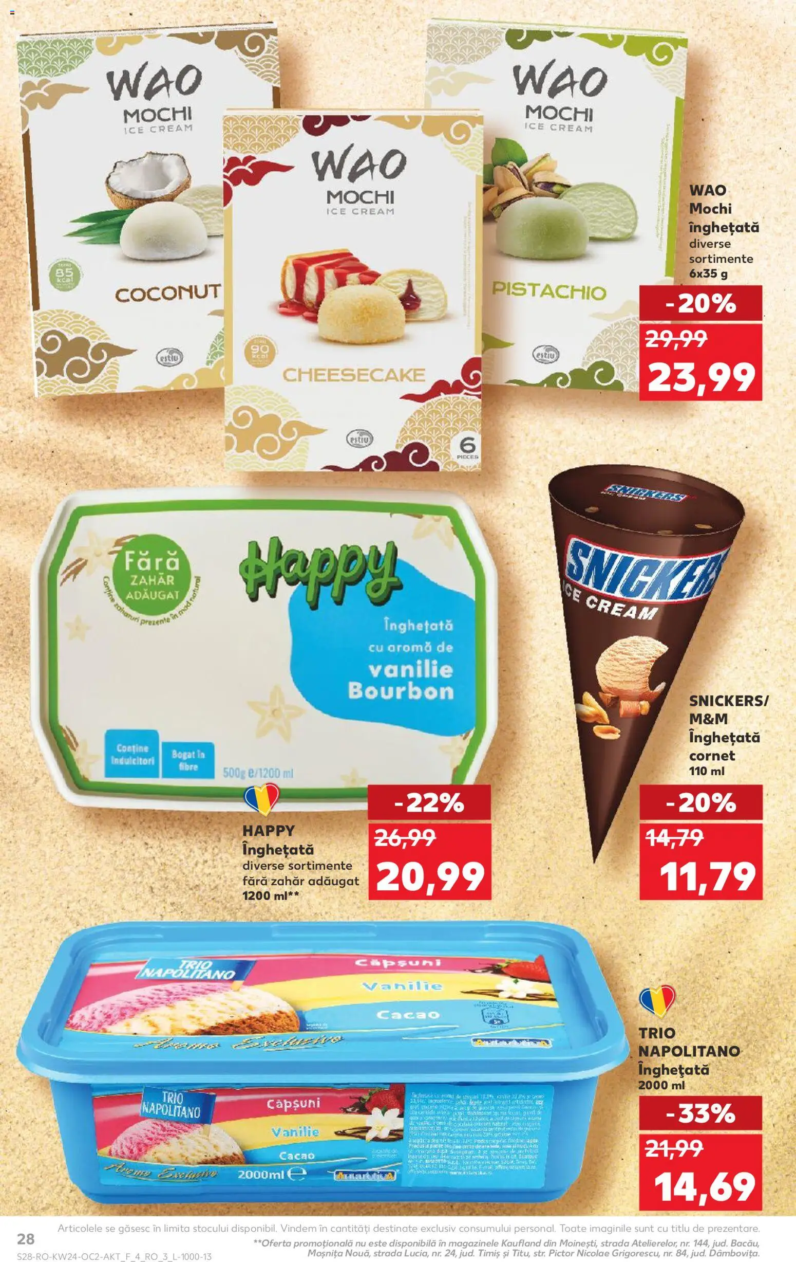 Catalog Kaufland 10 - 15 Iunie 2026 | Pagina 28 | Produse: Căpșuni, Cacao, Înghețată, Zahăr