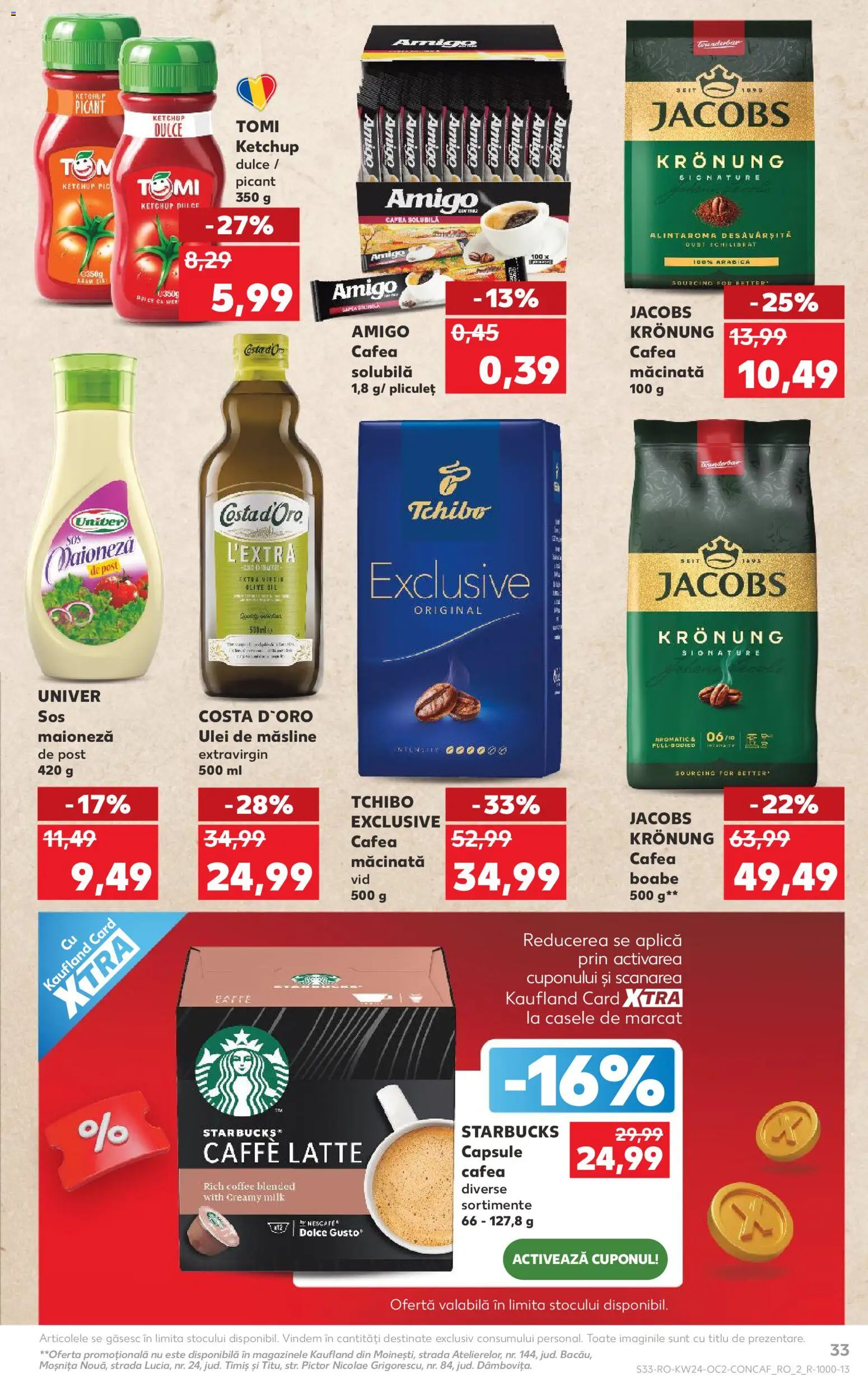 Catalog Kaufland 10 - 15 Iunie 2026 | Pagina 33 | Produse: Köpek çiti, Ulei, Cafea, Sos