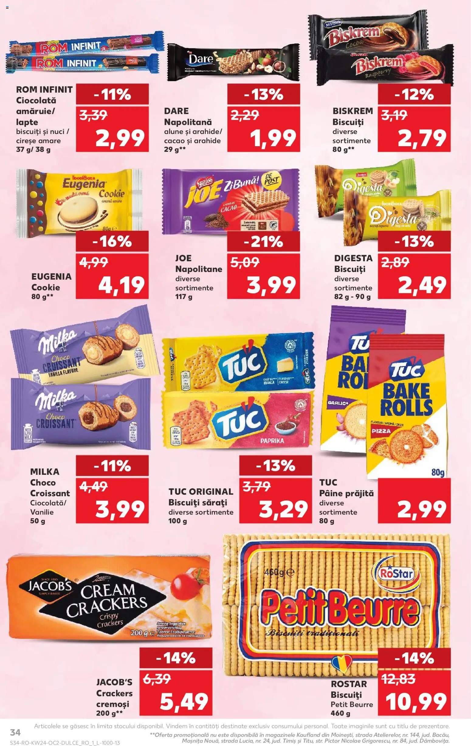 Catalog Kaufland 10 - 15 Iunie 2026 | Pagina 34 | Produse: Napolitane, Alune, Cacao, Biscuiți