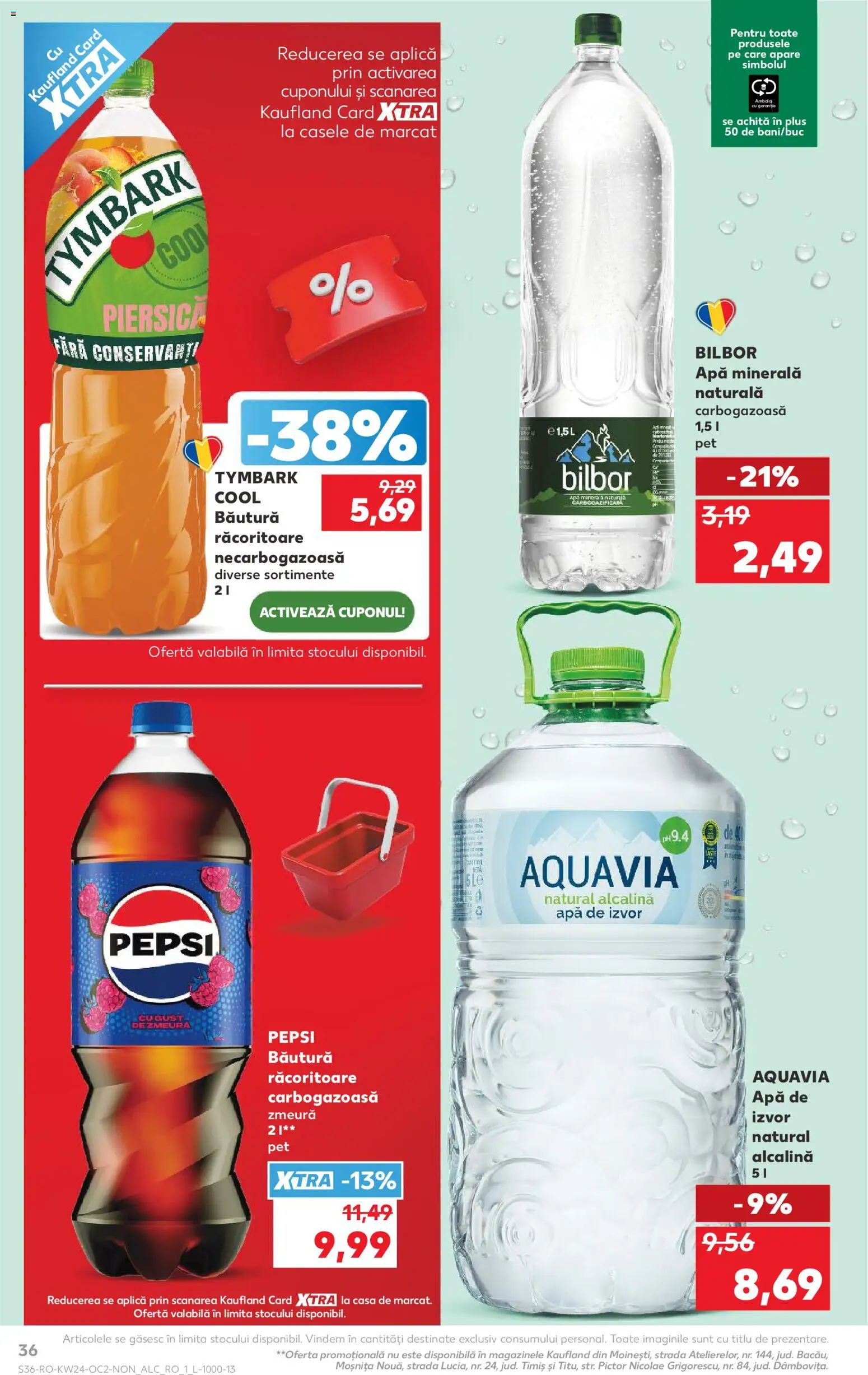 Catalog Kaufland 10 - 15 Iunie 2026 | Pagina 36 | Produse: Piersică, Zmeură, Yazı tahtası kalemi, Apă