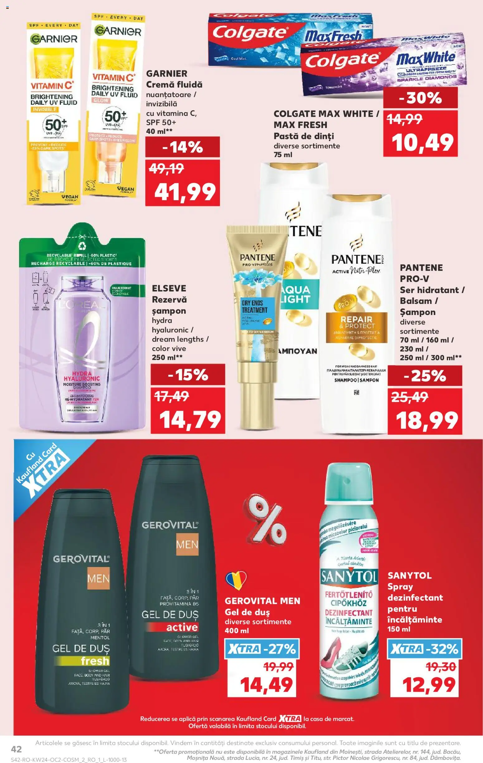 Catalog Kaufland 10 - 15 Iunie 2026 | Pagina 42 | Produse: Duș, Șampon, Pastă de dinți, Spray dezinfectant
