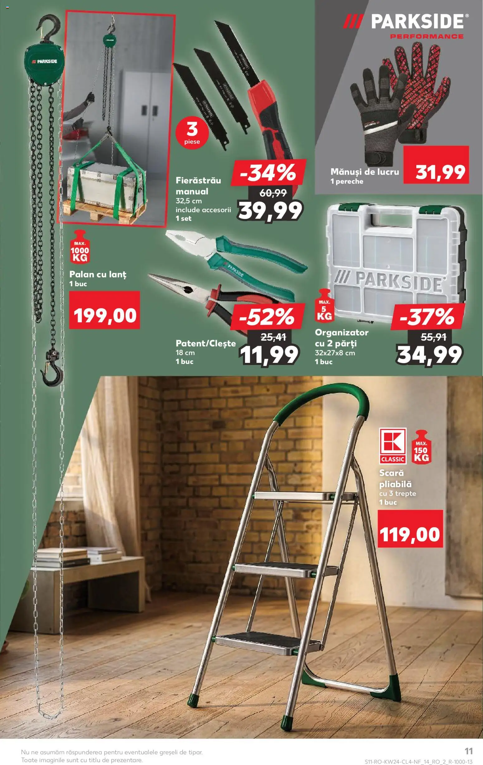 Catalog Kaufland 10 - 15 Iunie 2026 | Pagina 11 | Produse: Mănuși, Mănuși de lucru, Scară
