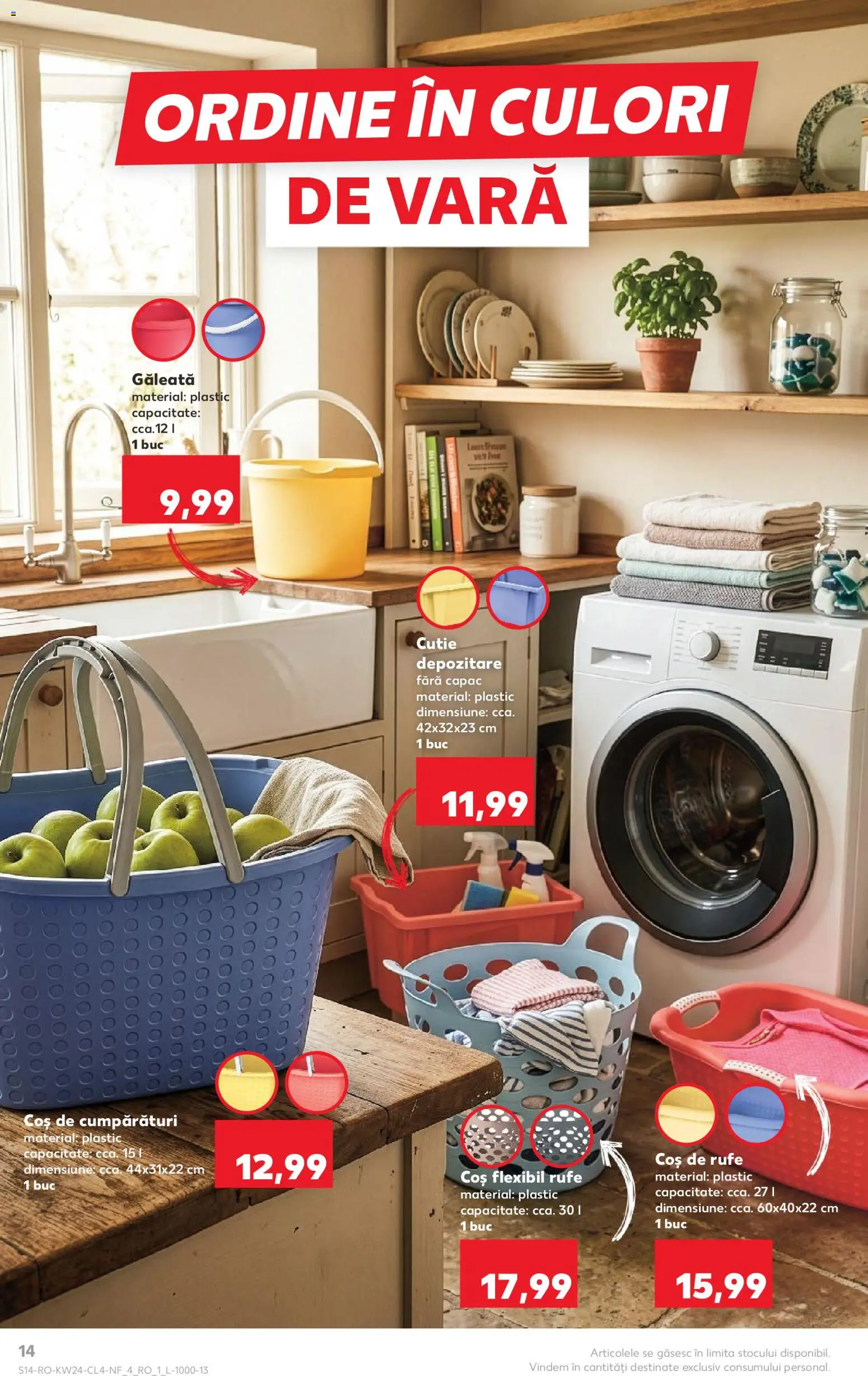 Catalog Kaufland 10 - 15 Iunie 2026 | Pagina 14 | Produse: Coș, Cutie, Coș De Rufe