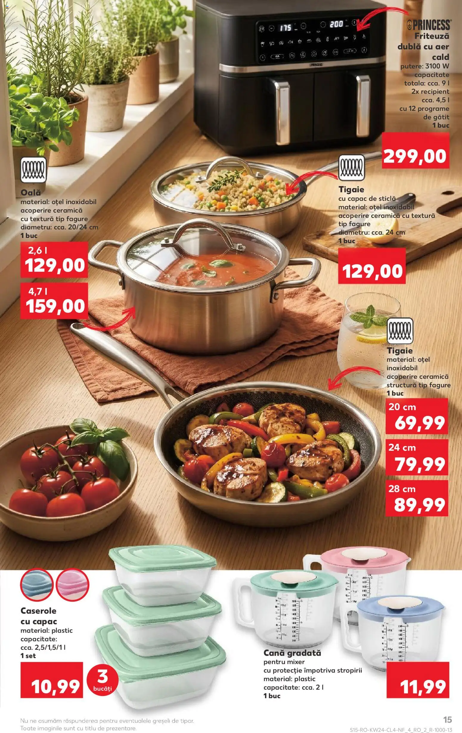 Catalog Kaufland 10 - 15 Iunie 2026 | Pagina 15 | Produse: Tigaie, Caserole, Mixer, Friteuză