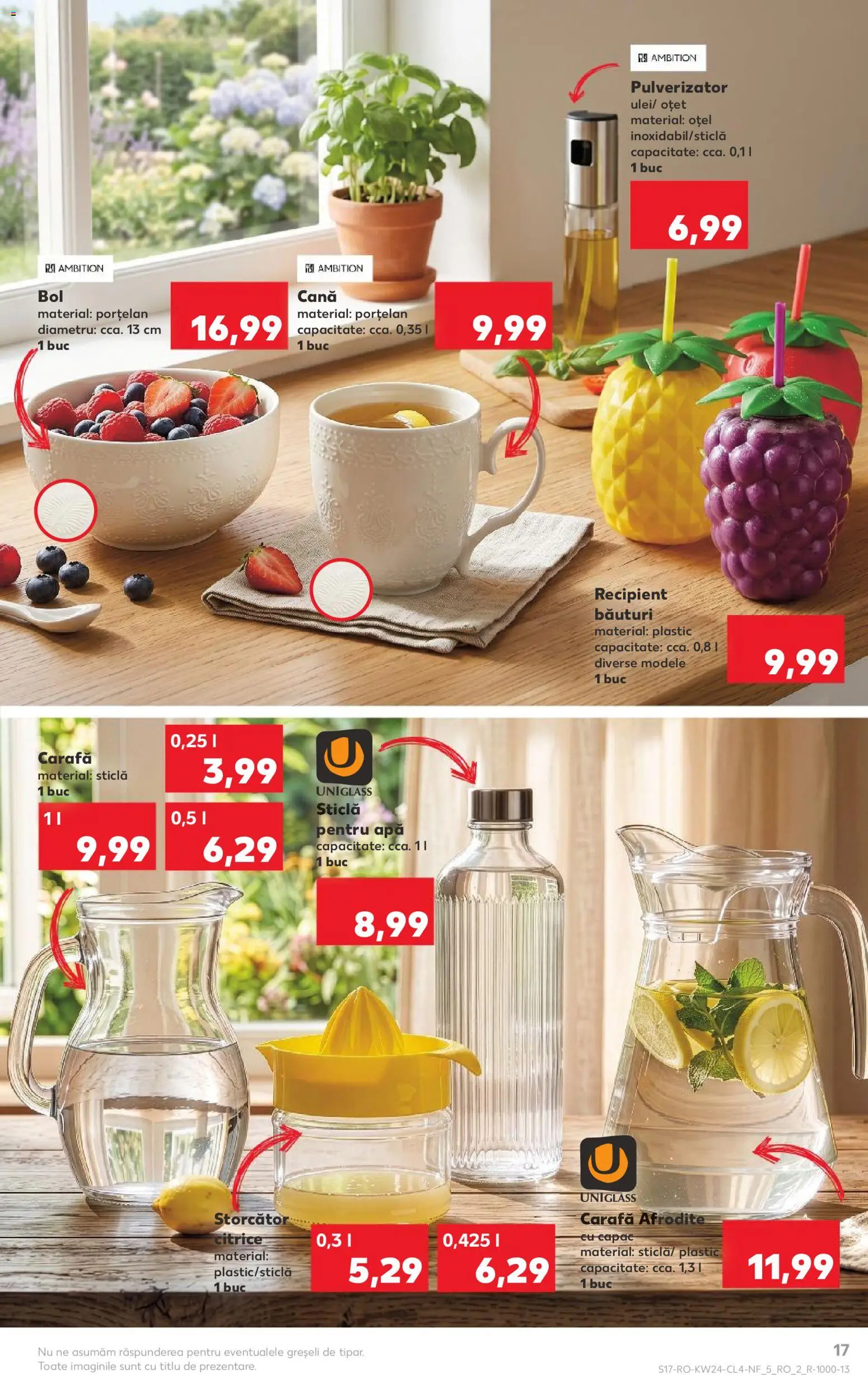 Catalog Kaufland 10 - 15 Iunie 2026 | Pagina 17 | Produse: Storcător, Carafă, Oțet, Apă