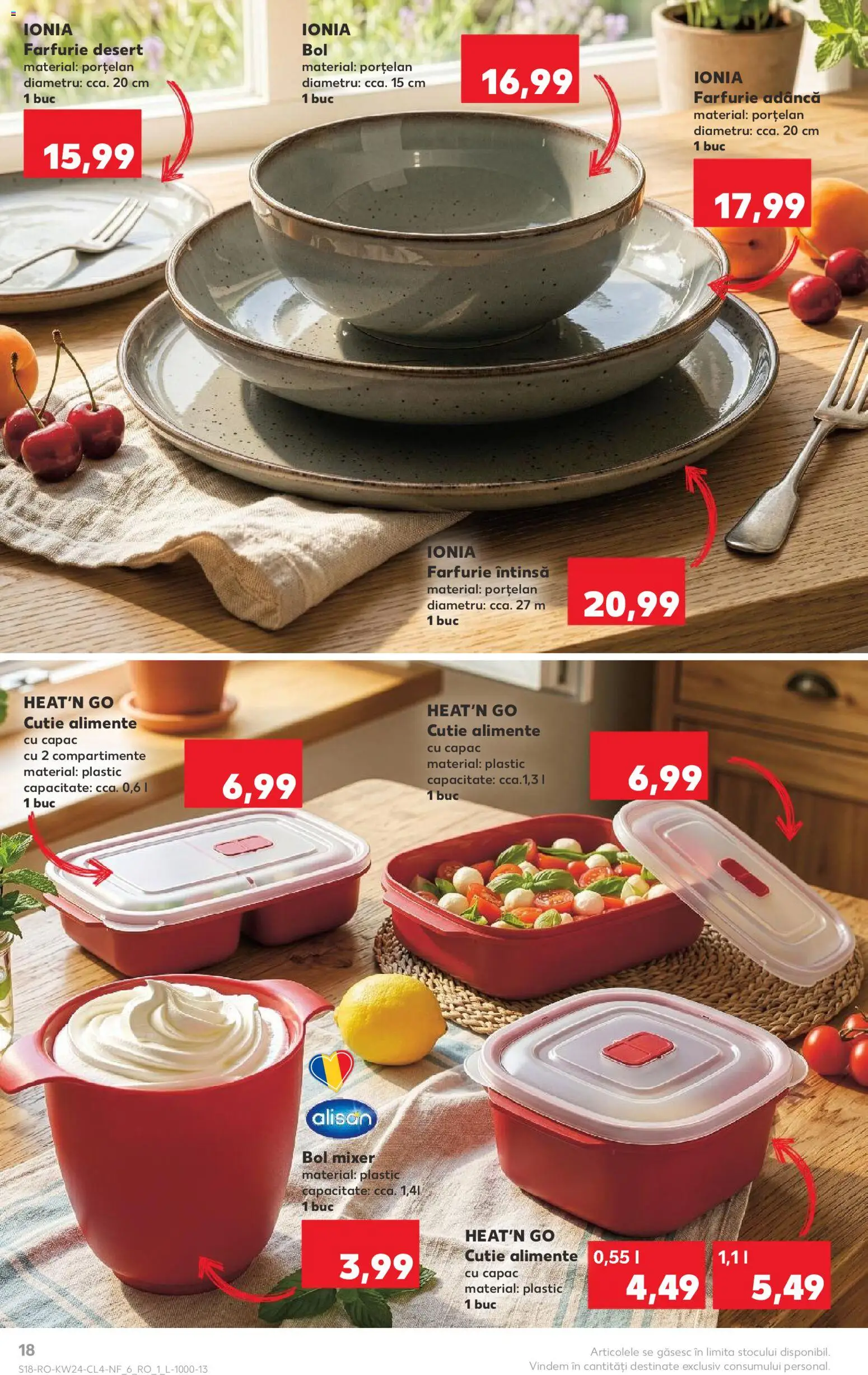 Catalog Kaufland 10 - 15 Iunie 2026 | Pagina 18 | Produse: Mixer, Bol, Cutie alimente, Farfurie