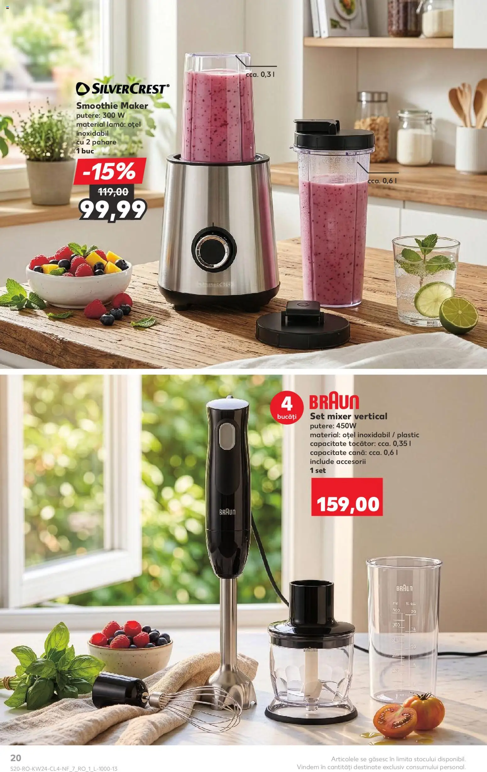Catalog Kaufland 10 - 15 Iunie 2026 | Pagina 20 | Produse: Blender, Pahare, Mixer, Tocător