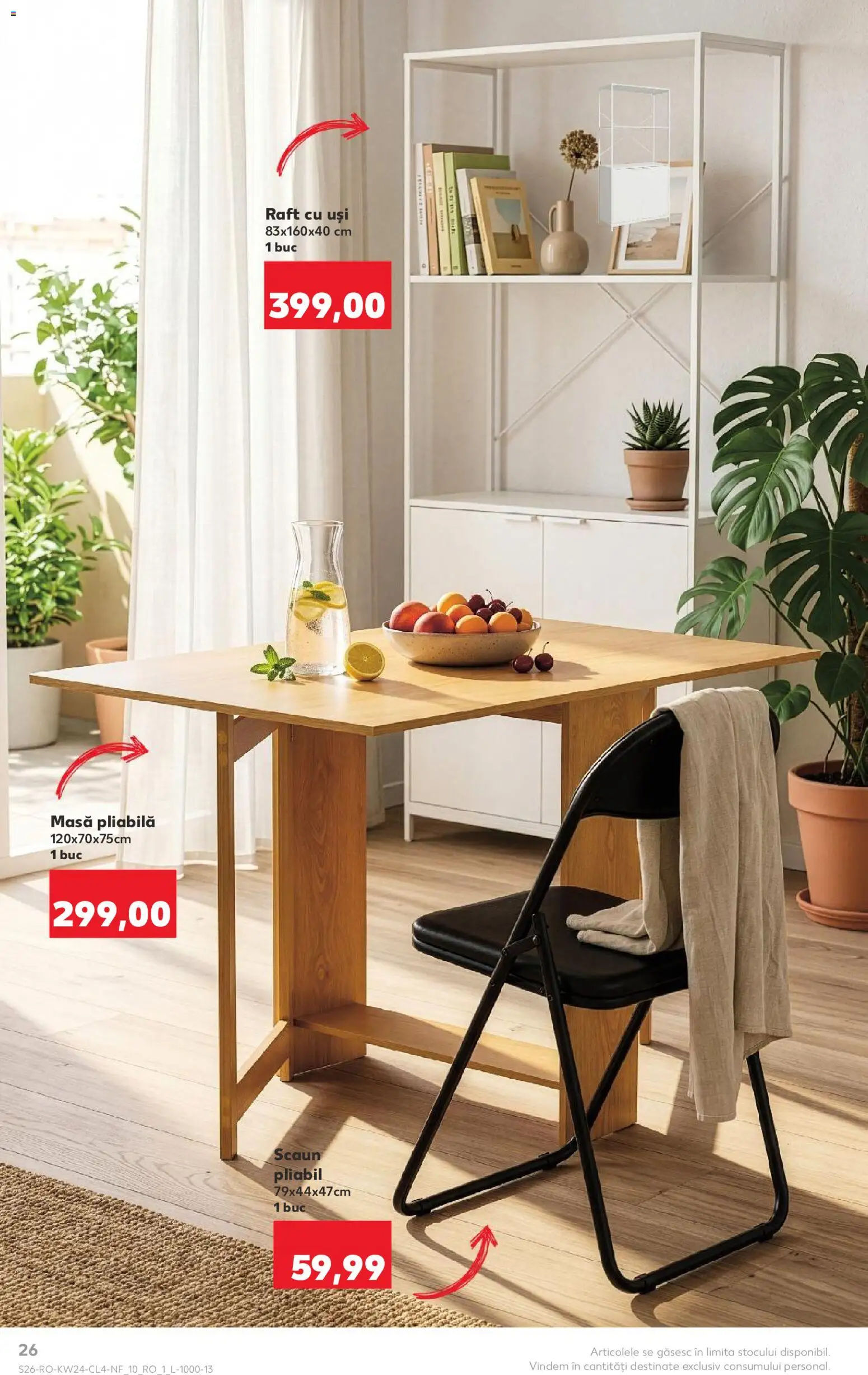 Catalog Kaufland 10 - 15 Iunie 2026 | Pagina 26 | Produse: Raft, Masă, Scaun