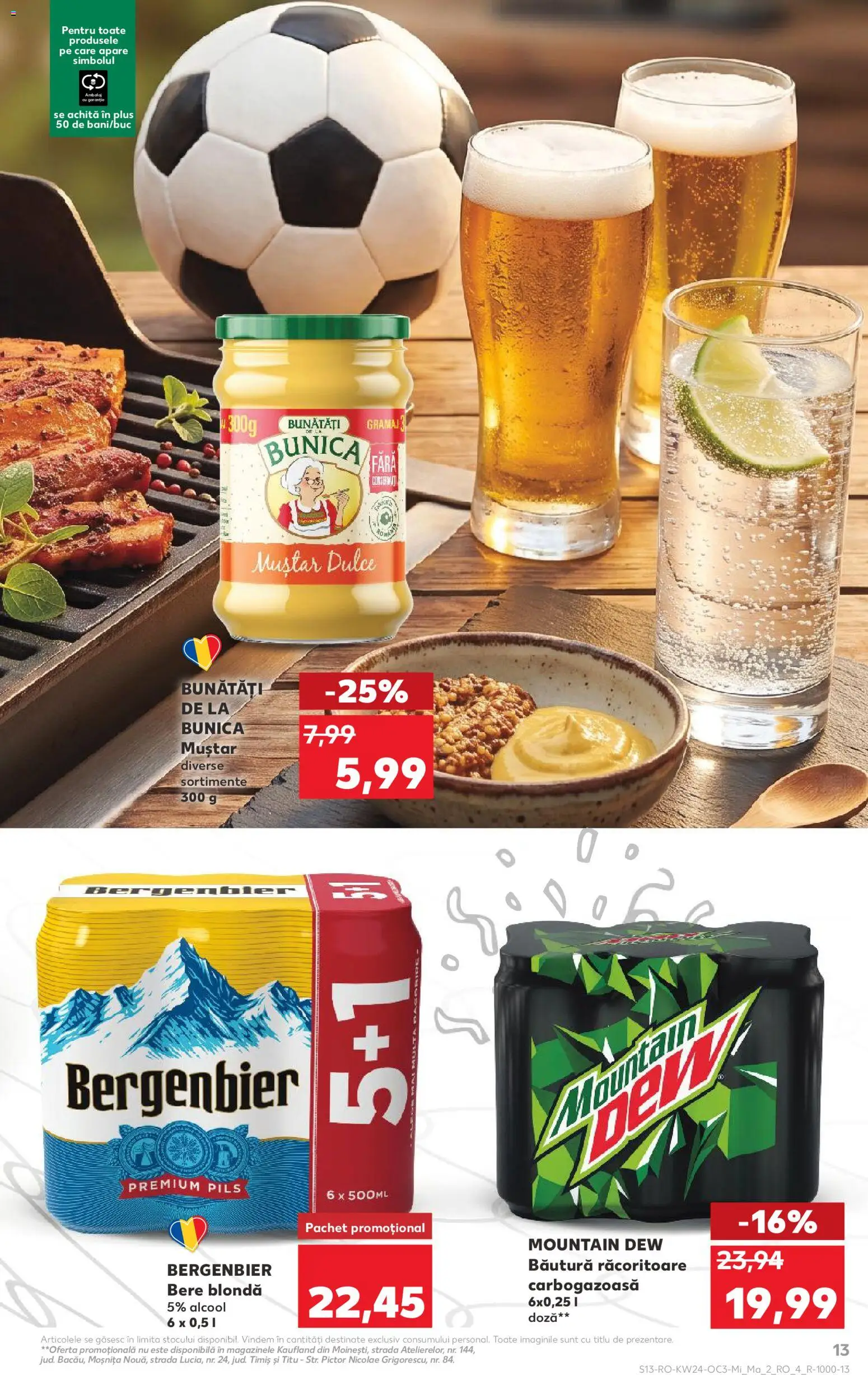 Catalog Kaufland 10 - 15 Iunie 2026 | Pagina 13 | Produse: Bere, Plastik Kulübe, Muștar