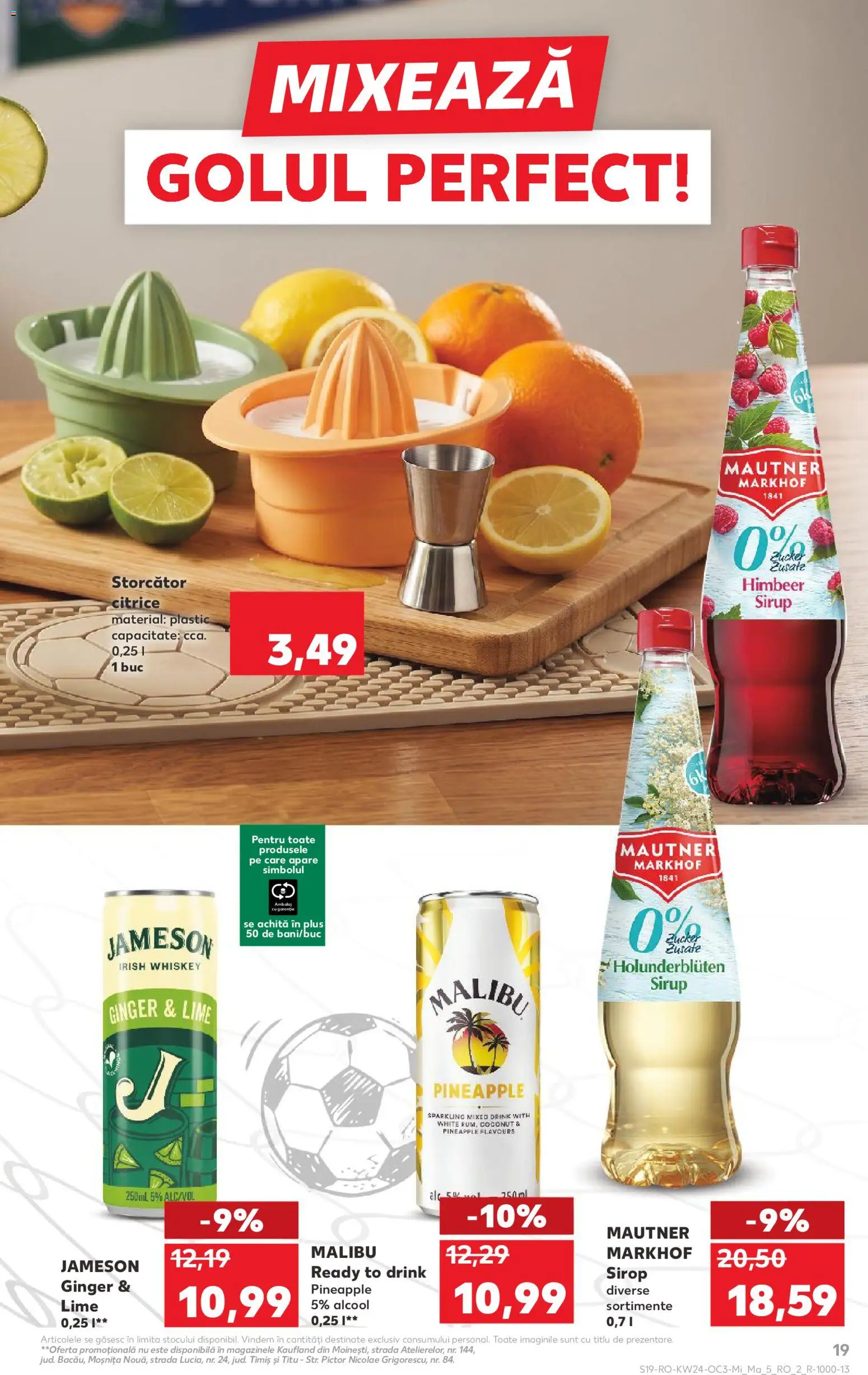 Catalog Kaufland 10 - 15 Iunie 2026 | Pagina 19 | Produse: Lime, Storcător, Sirop, Whiskey