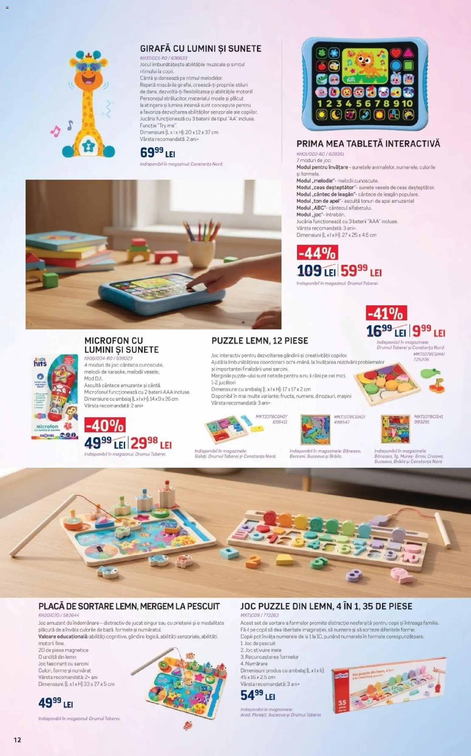 Catalog Selgros 5 Iunie - 4 Iulie 2026 | Pagina 12 | Produse: Tavuk suyu, Tabletă, Joc, Microfon
