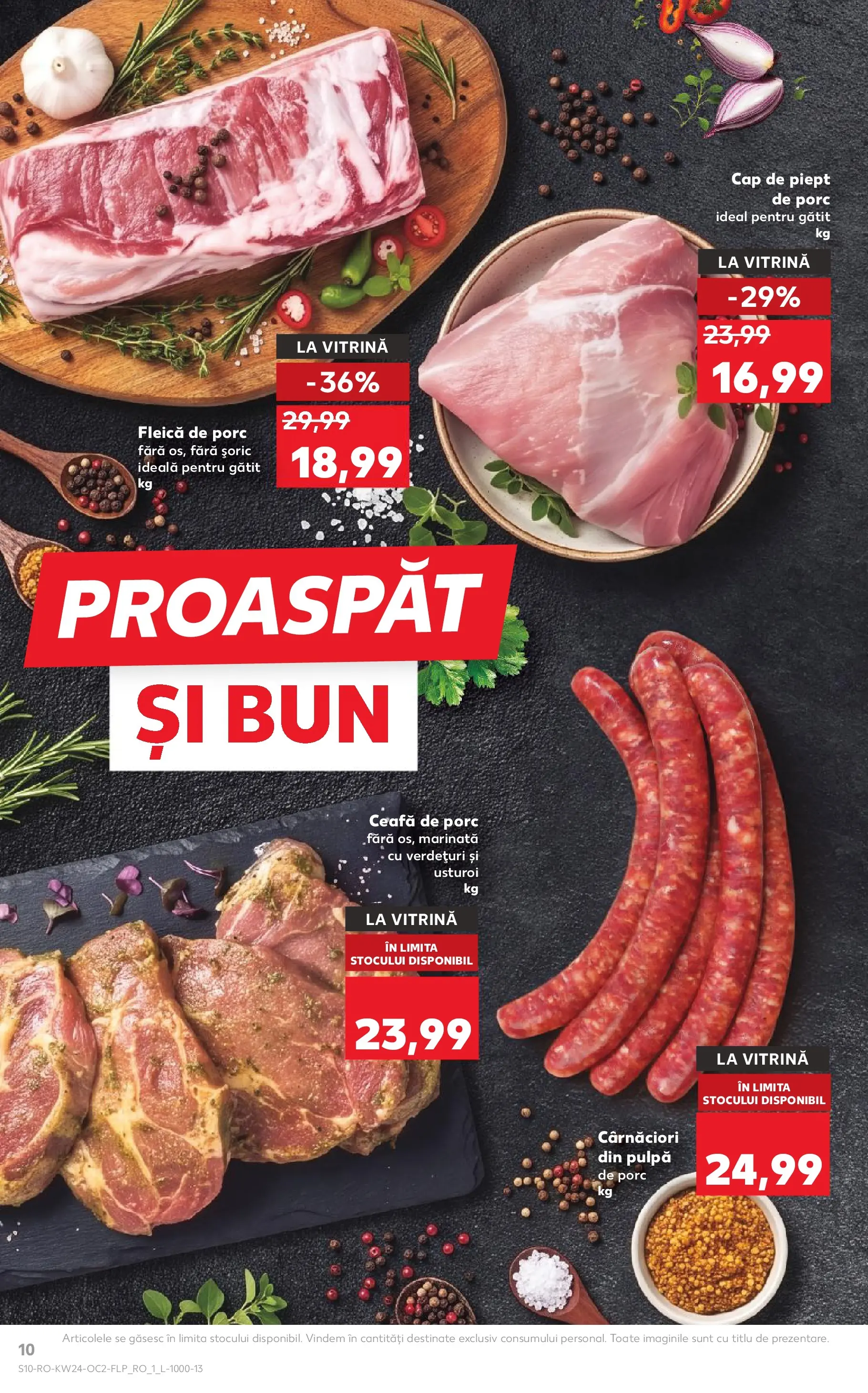 Catalog Kaufland 10 - 15 Iunie 2026 | Pagina 10 | Produse: Keçeli kalem, Vitrină, Fleică, Usturoi