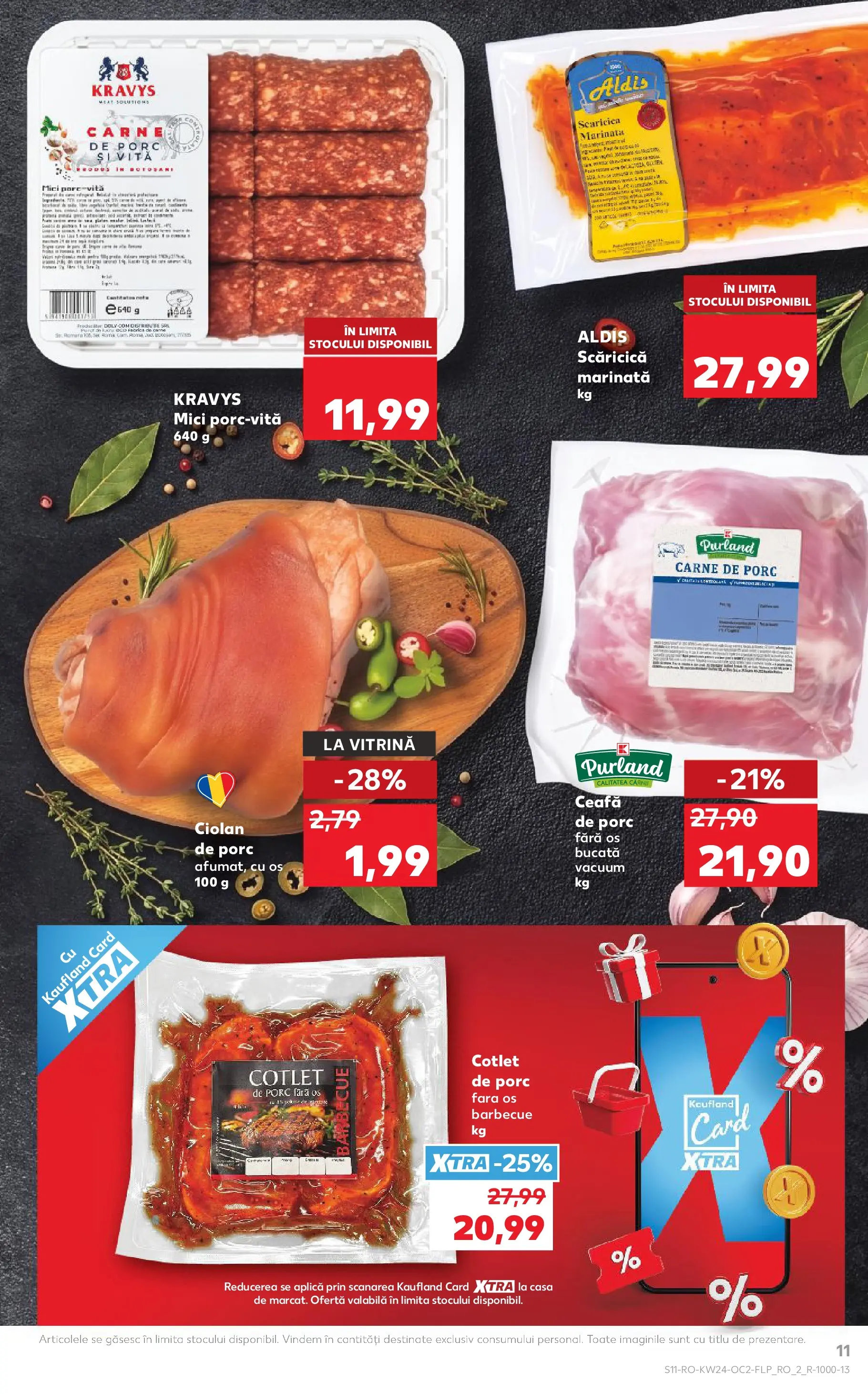Catalog Kaufland 10 - 15 Iunie 2026 | Pagina 11 | Produse: Keçeli kalem, Vitrină, Mici, Carne De Porc