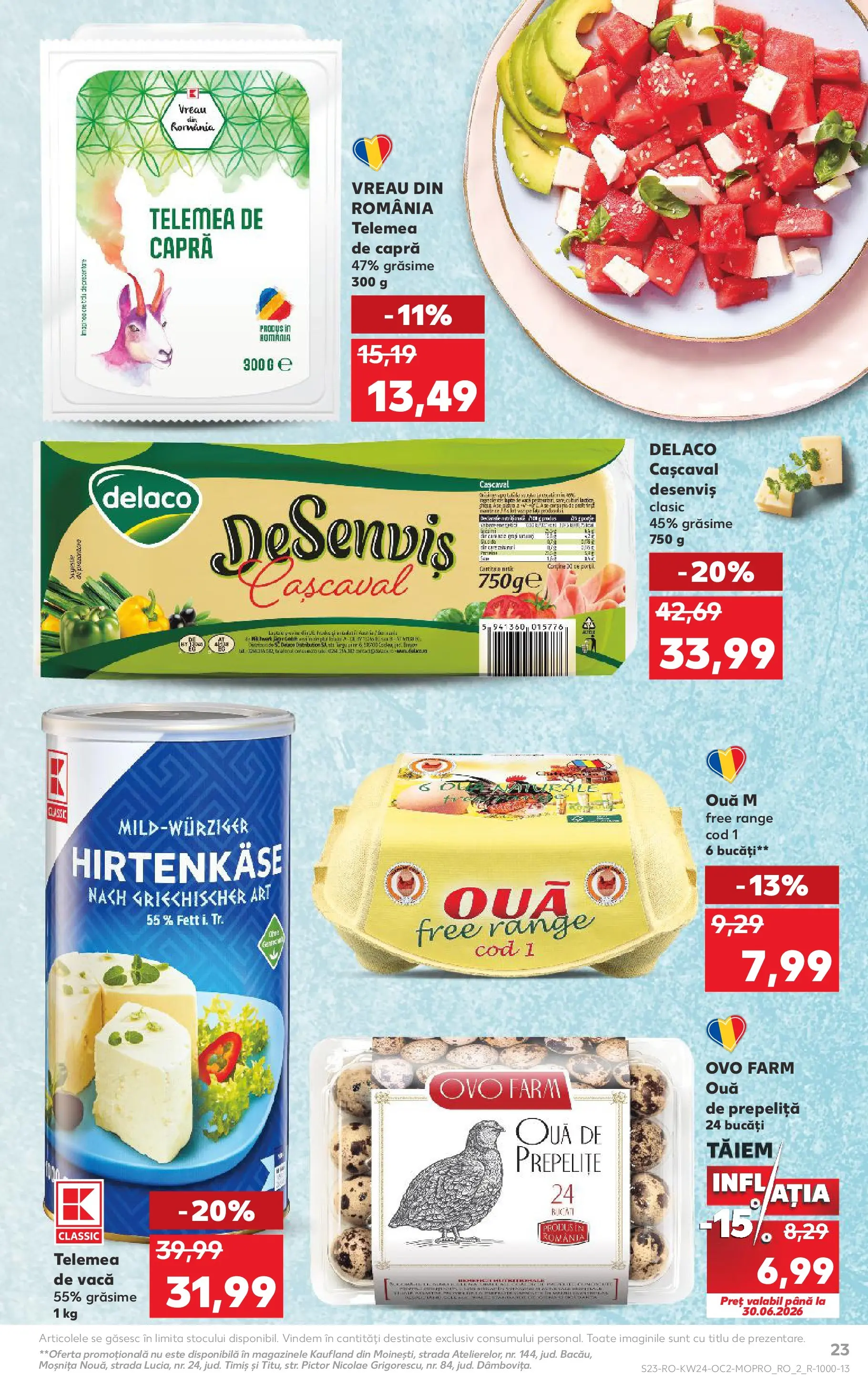 Catalog Kaufland 10 - 15 Iunie 2026 | Pagina 23 | Produse: Light Kedi Konservesi, Cașcaval, Ouă