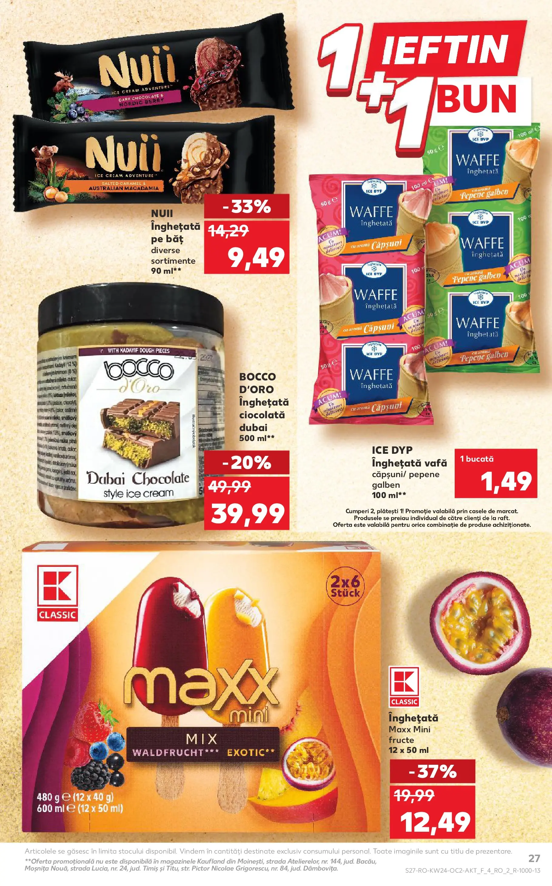 Catalog Kaufland 10 - 15 Iunie 2026 | Pagina 27 | Produse: Delgeç, Pepene Galben, Ciocolată, Înghețată