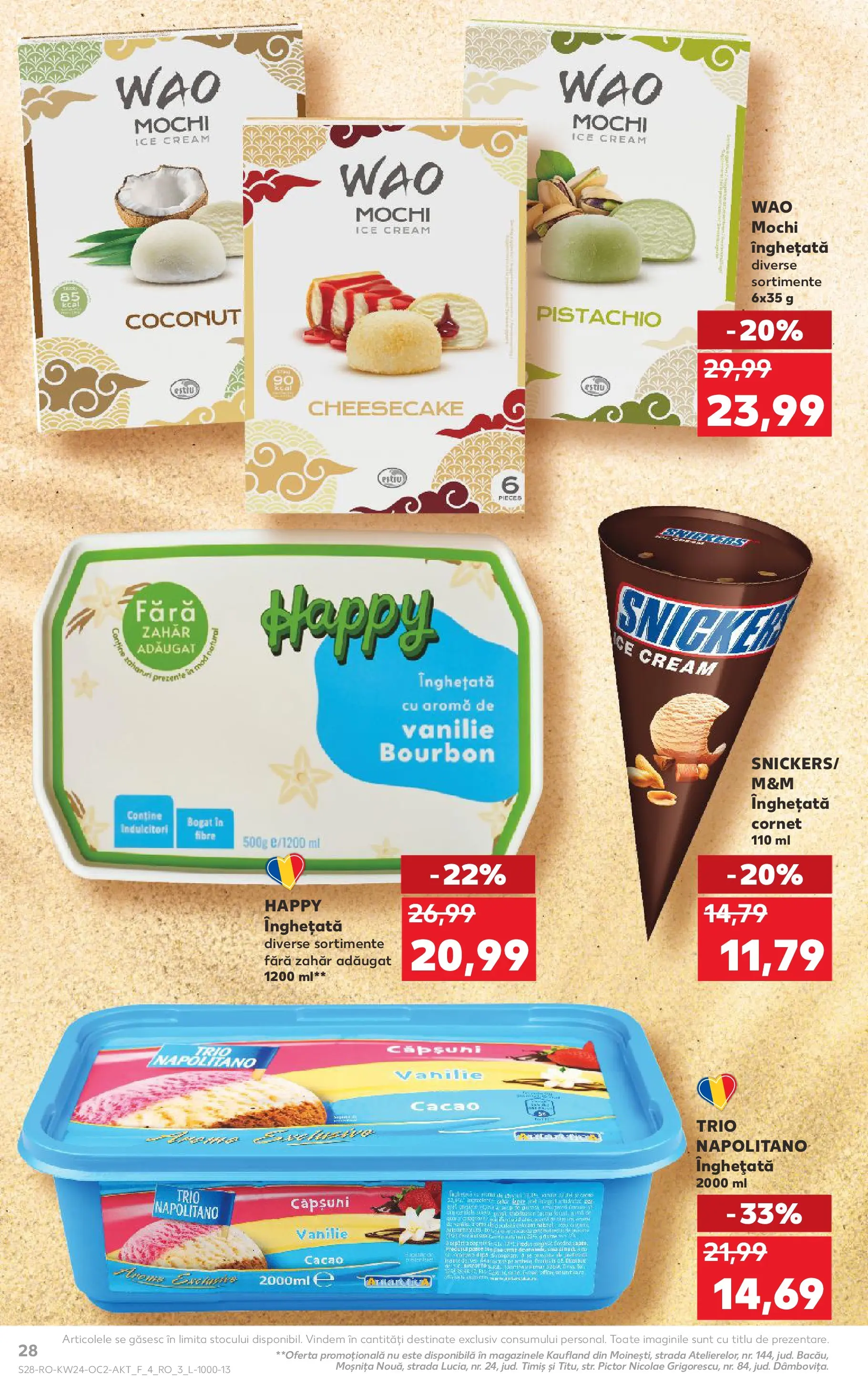 Catalog Kaufland 10 - 15 Iunie 2026 | Pagina 28 | Produse: Bourbon, Căpșuni, Înghețată, Zahăr