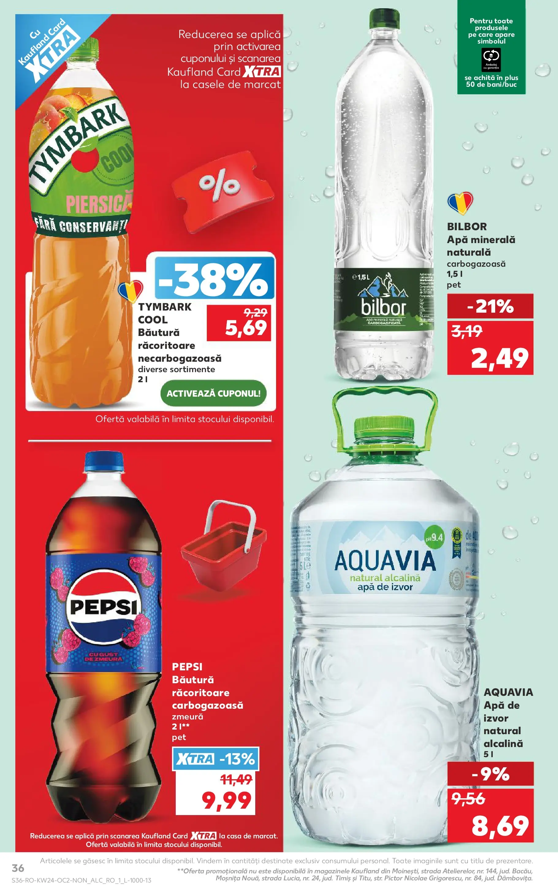Catalog Kaufland 10 - 15 Iunie 2026 | Pagina 36 | Produse: Piersică, Zmeură, Yazı tahtası kalemi, Apă