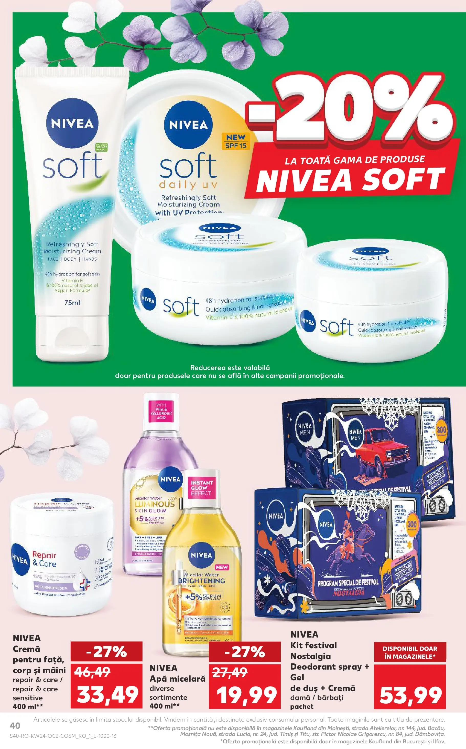 Catalog Kaufland 10 - 15 Iunie 2026 | Pagina 40 | Produse: Body, Duș, Cremă, Apă