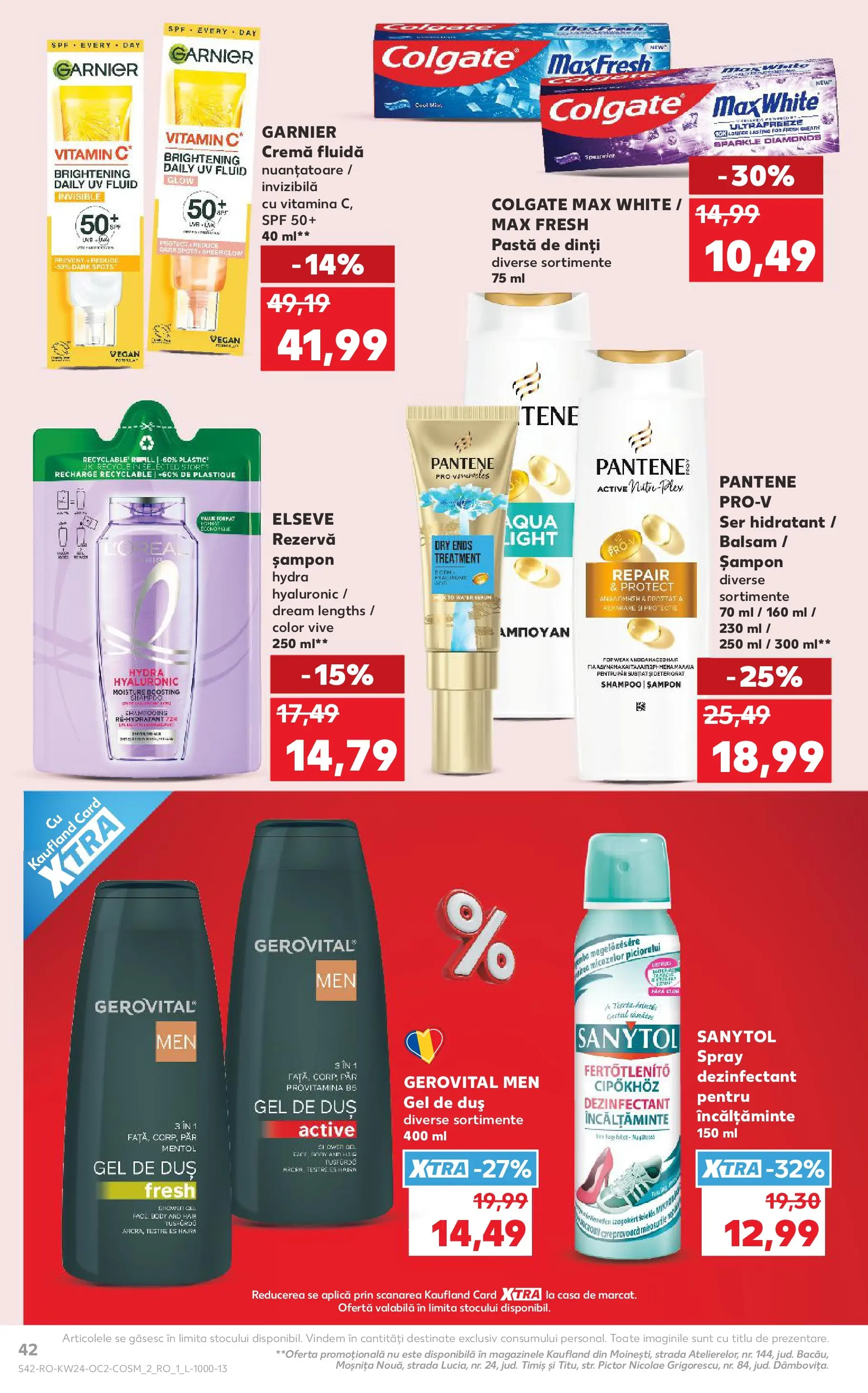 Catalog Kaufland 10 - 15 Iunie 2026 | Pagina 42 | Produse: Duș, Cremă, Pastă de dinți, Spray dezinfectant