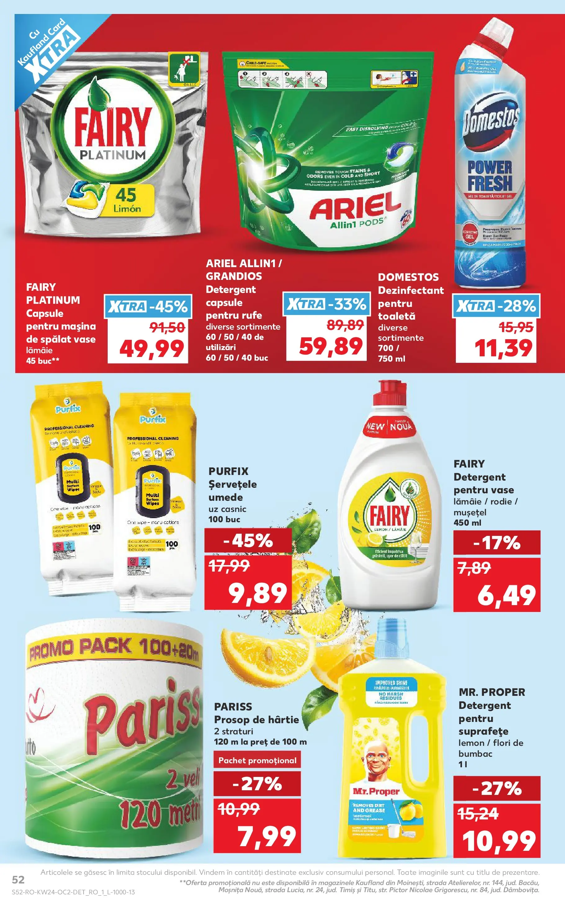 Catalog Kaufland 10 - 15 Iunie 2026 | Pagina 52 | Produse: Mașină De Spălat Vase, Toaletă, Șervețele umede, Lămâie