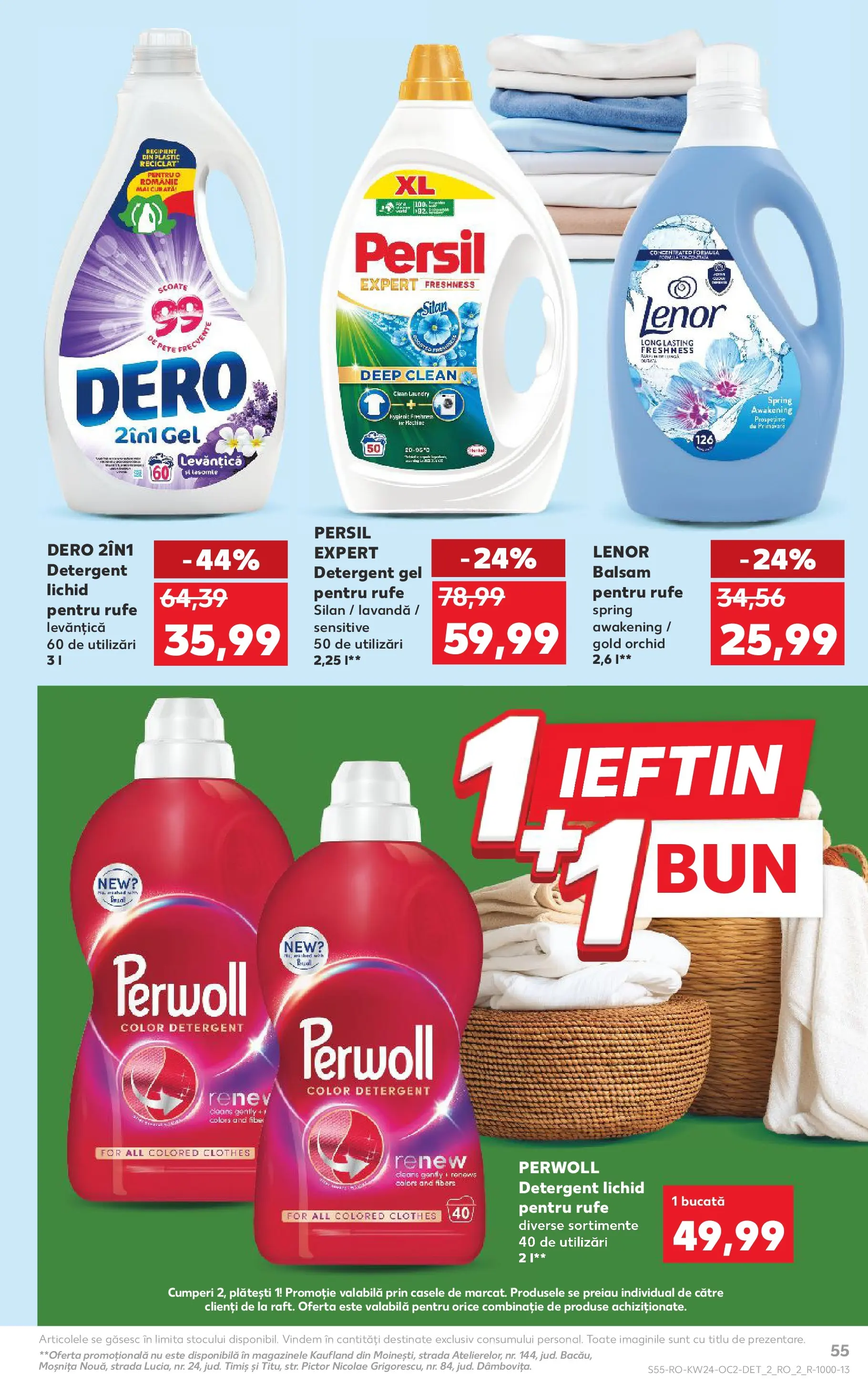 Catalog Kaufland 10 - 15 Iunie 2026 | Pagina 55 | Produse: Pomelo, Balsam, Yorgan, Detergent
