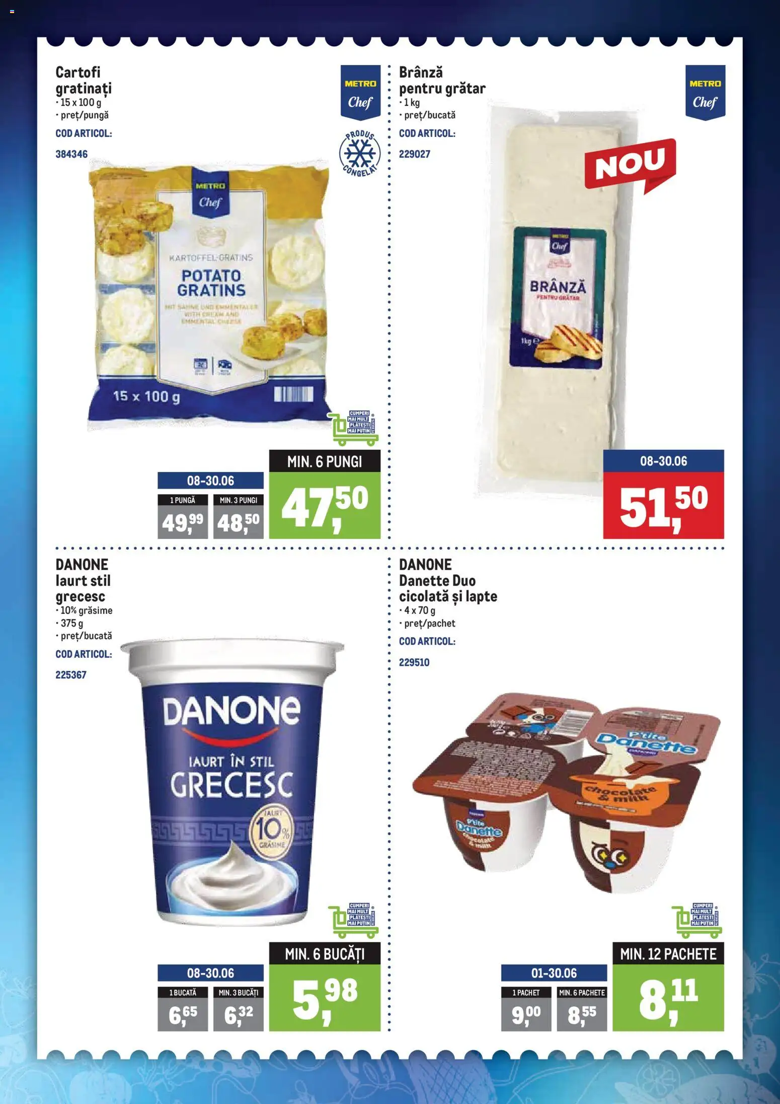 Catalog METRO 8 - 13 Iunie 2026 | Pagina 2 | Produse: Pungă, Grătar, Iaurt, Cartofi