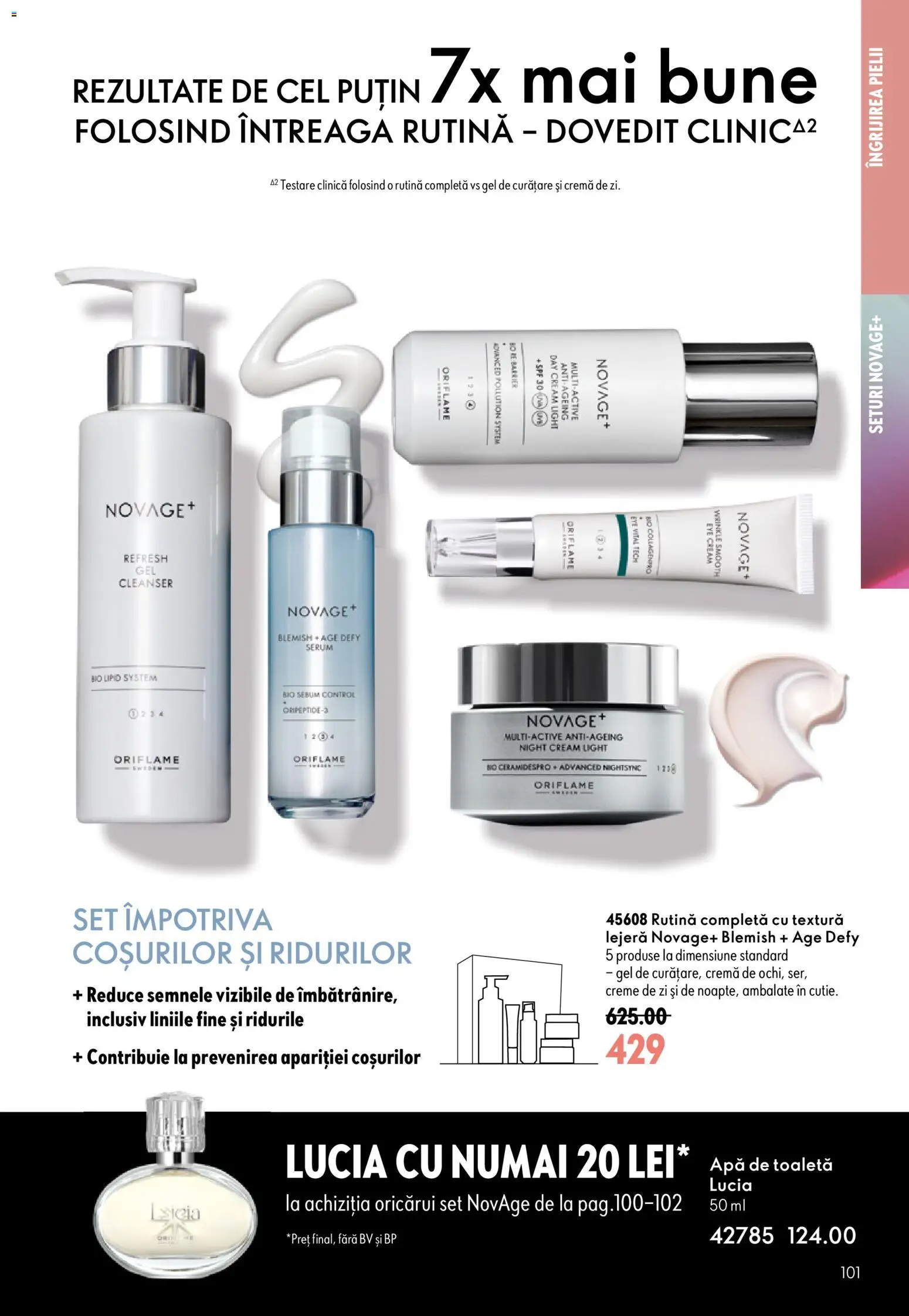Catalog Oriflame 8 - 27 Iulie 2026 | Pagina 101 | Produse: Şerit ödül, Gel de curățare, Toaletă, Apă de toaletă