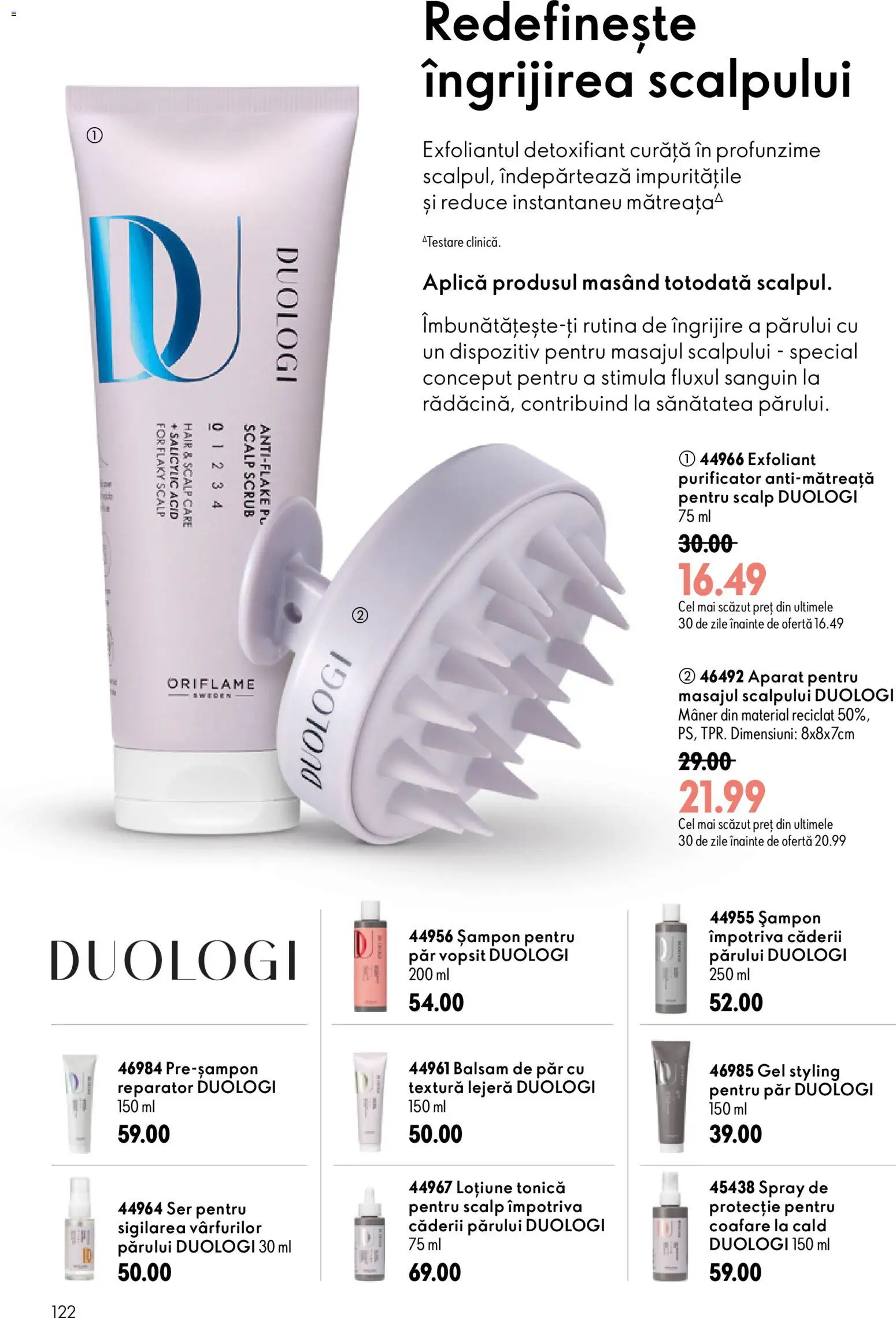 Catalog Oriflame 8 - 27 Iulie 2026 | Pagina 122 | Produse: Exfoliant, Mâner, Șampon, Balsam de păr