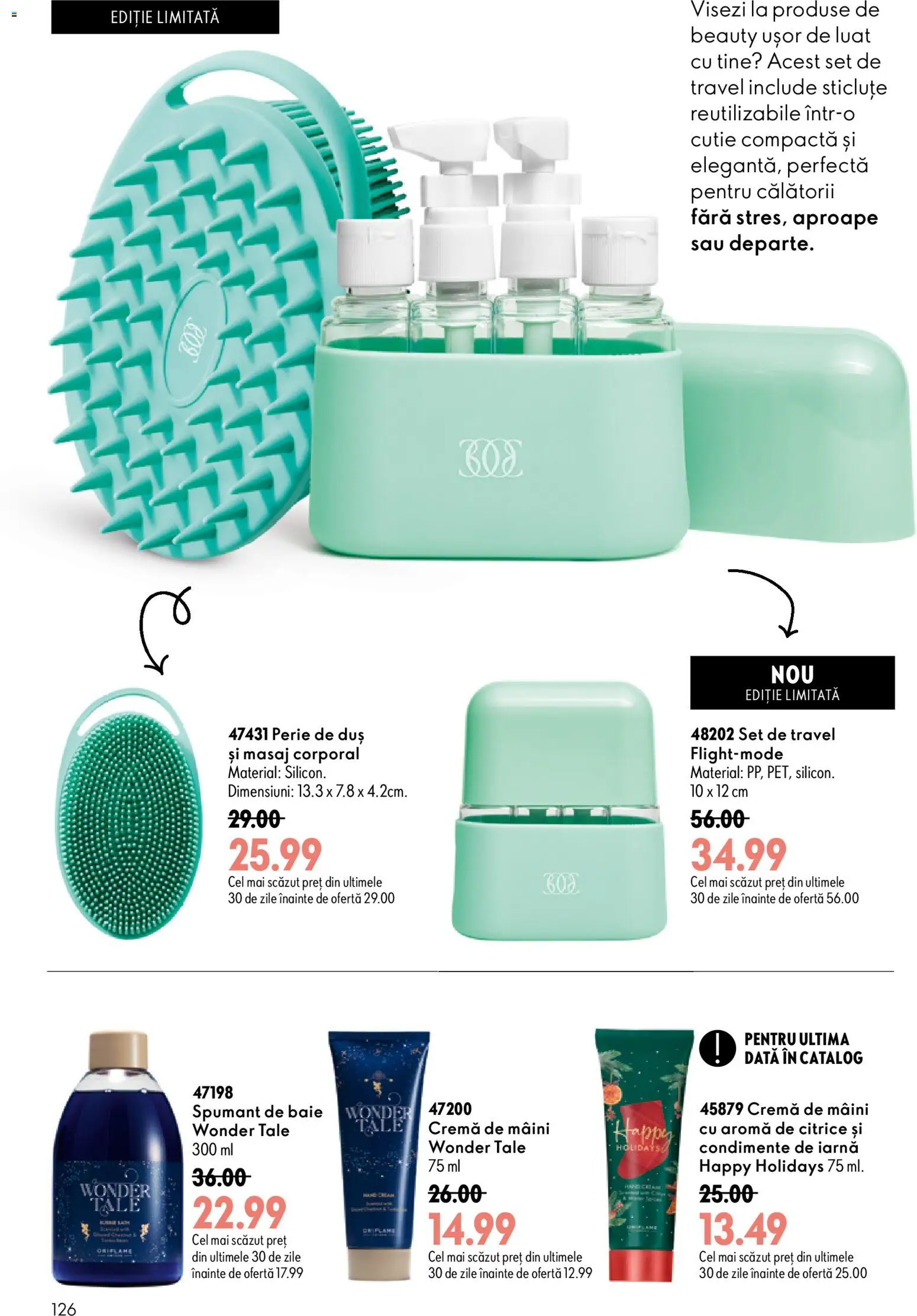 Catalog Oriflame 8 - 27 Iulie 2026 | Pagina 126 | Produse: Cutie, Perie, Cremă, Spumant de baie