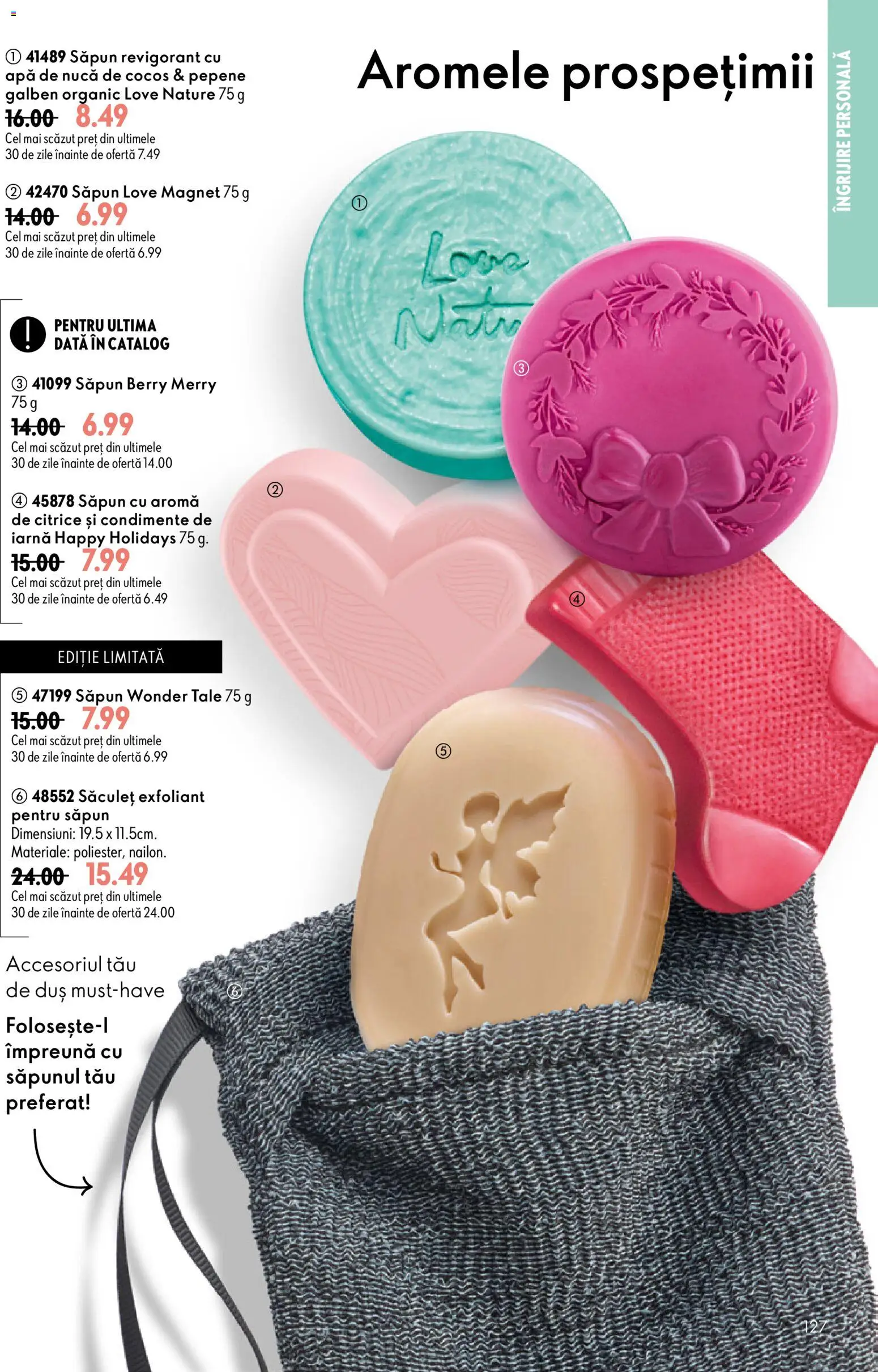 Catalog Oriflame 8 - 27 Iulie 2026 | Pagina 127 | Produse: Pepene Galben, Săpun, Condimente, Apă
