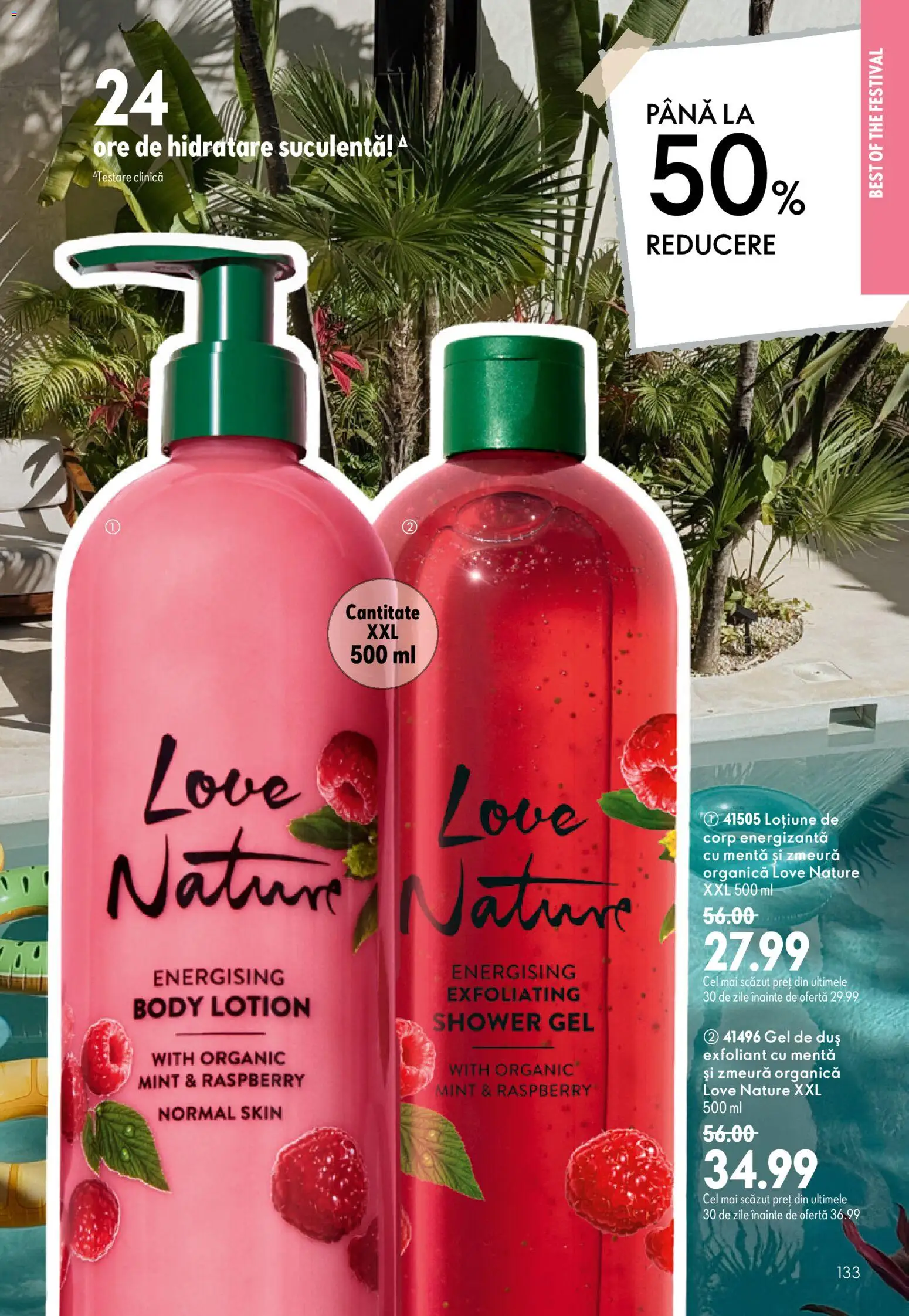Catalog Oriflame 8 - 27 Iulie 2026 | Pagina 133 | Produse: Zmeură, Body, Duș, Gel de duș