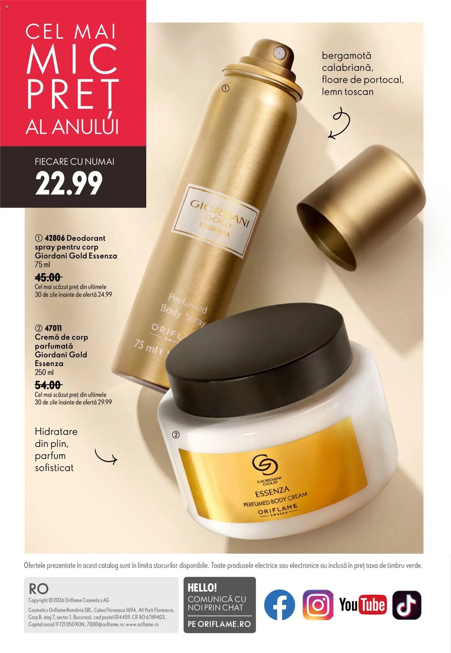 Catalog Oriflame 8 - 27 Iulie 2026 | Pagina 148 | Produse: Body, Parfum, Cremă de corp, Deodorant