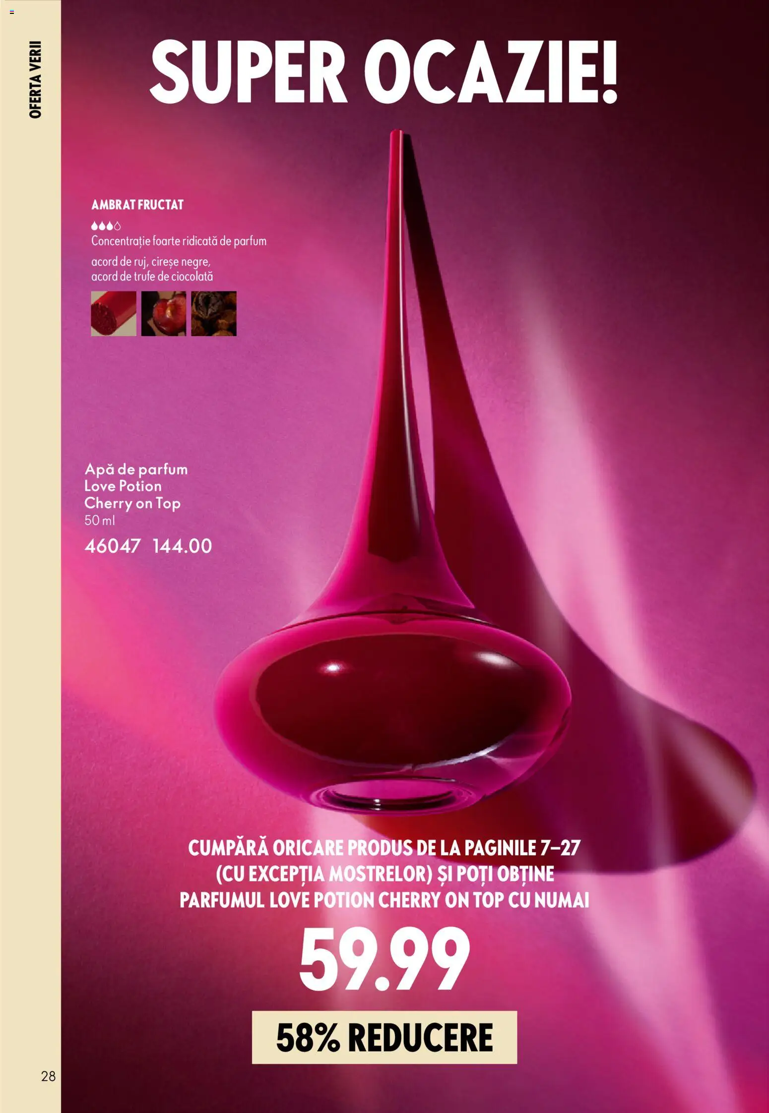 Catalog Oriflame 8 - 27 Iulie 2026 | Pagina 28 | Produse: Apă de parfum, Top, Cireșe, Apă